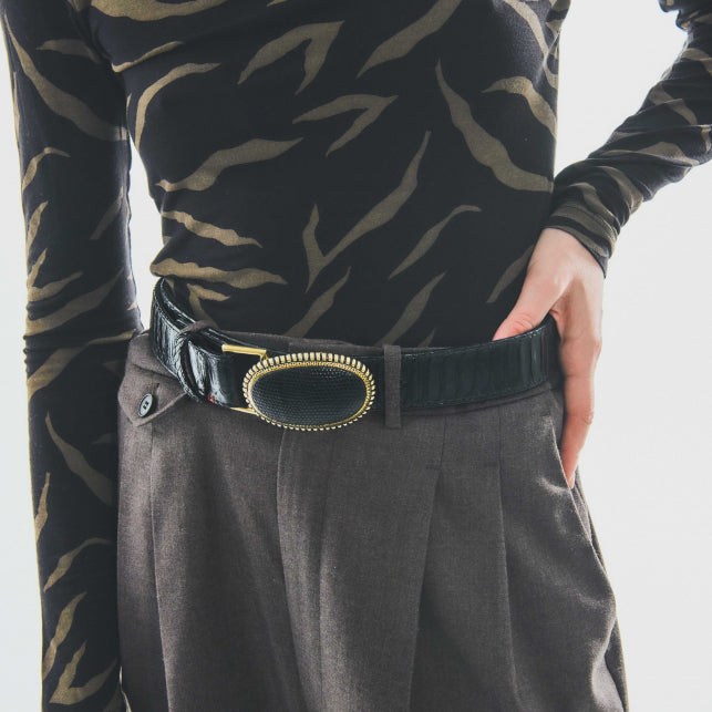 CEINTURE PYTHON NOIR