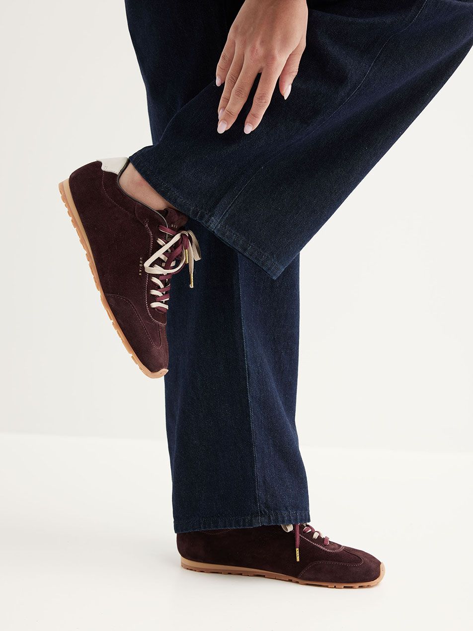 Baskets BillyLou Suède Bordeaux