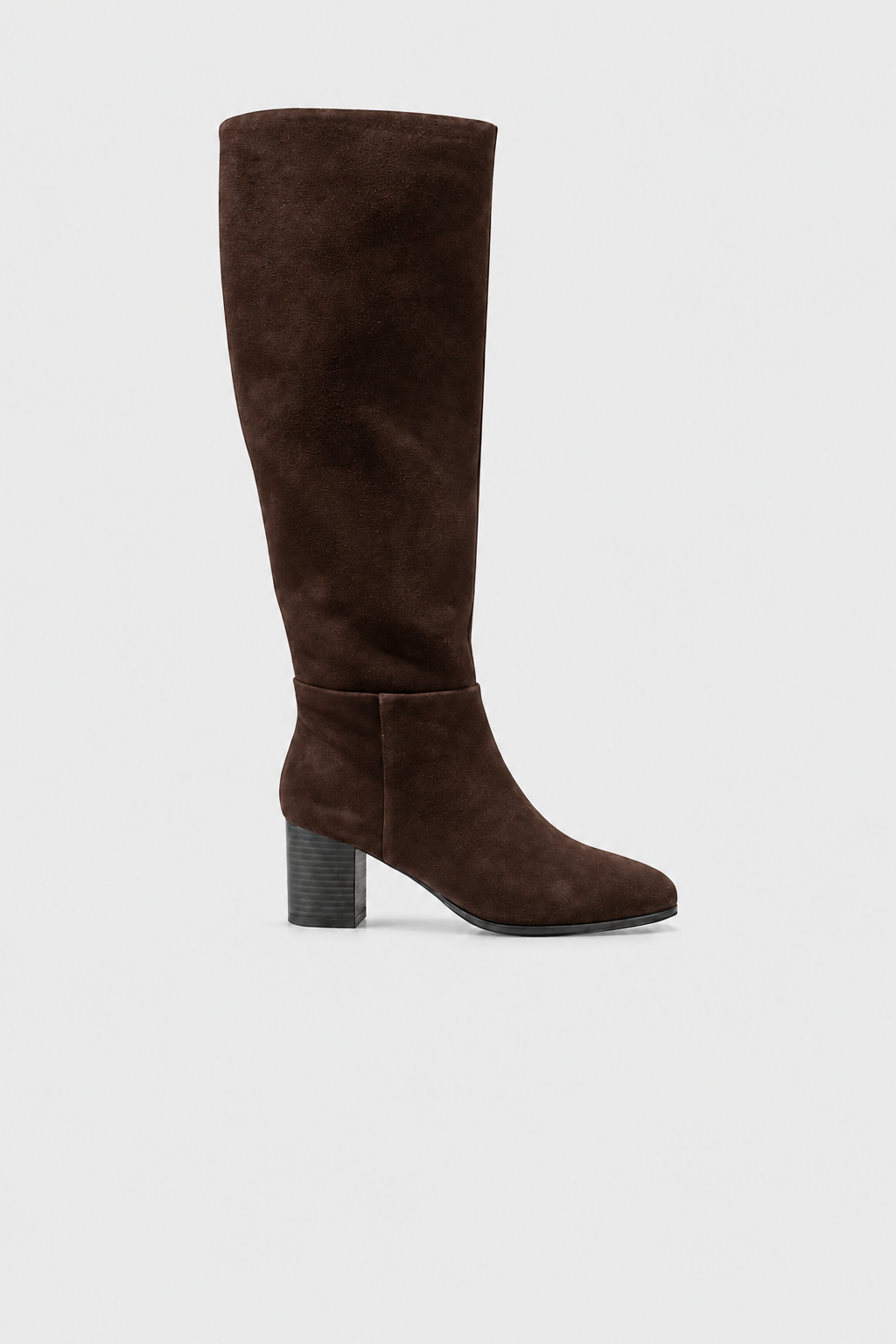 Bottes daim talon bloc