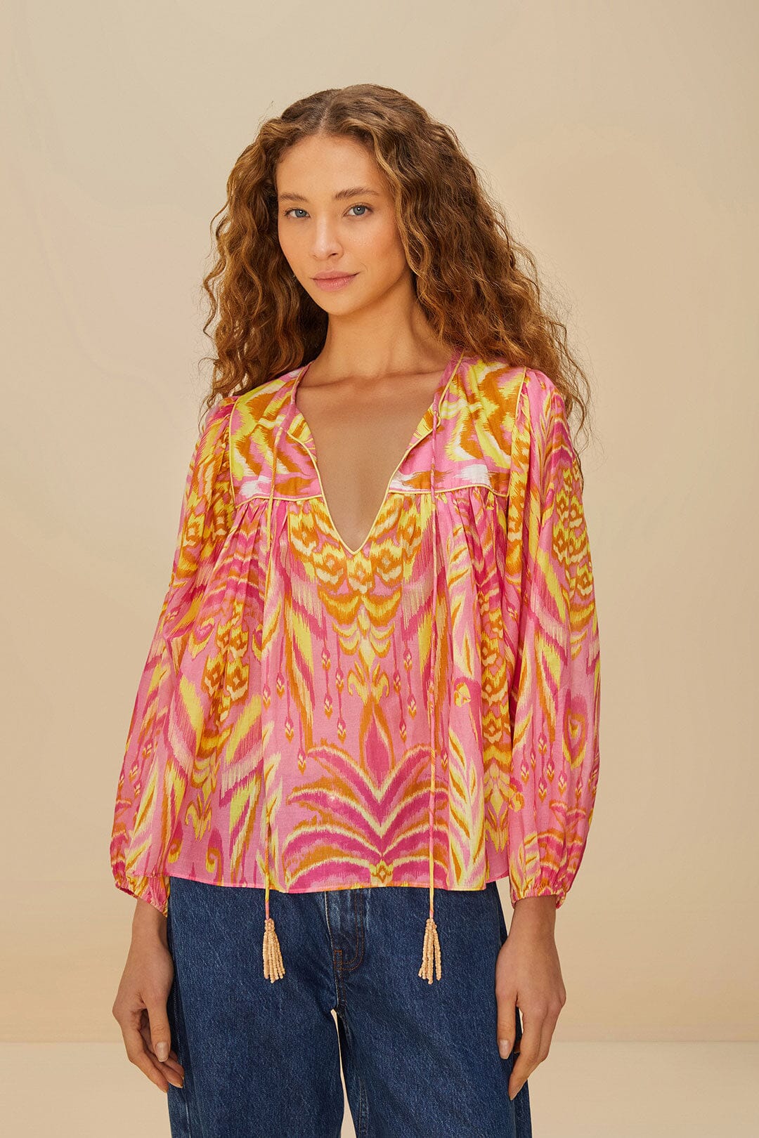 Blouse print ananas