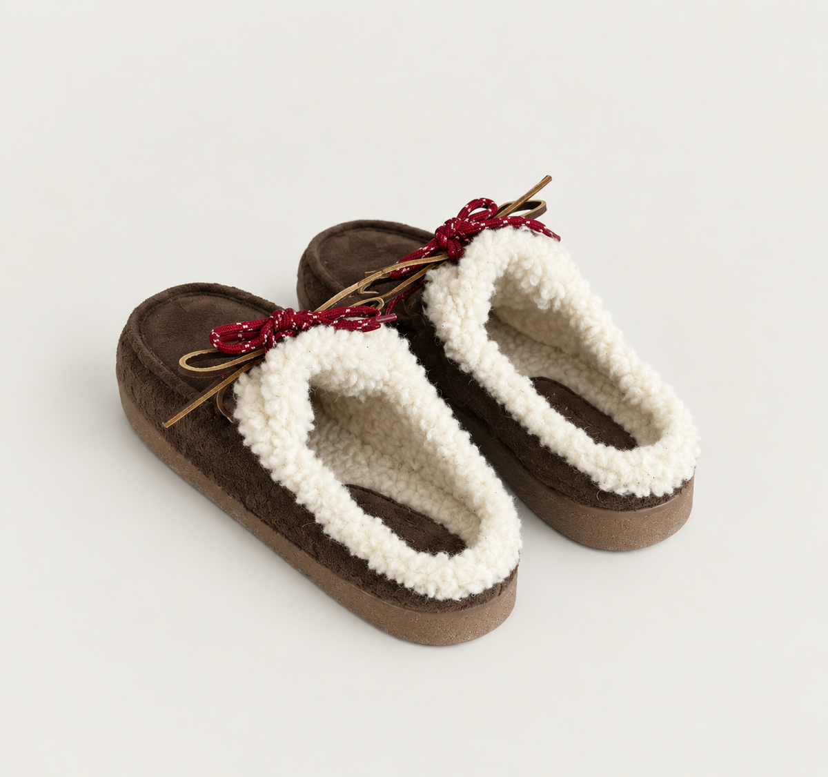 Mules DOLOMITI suede fourrées