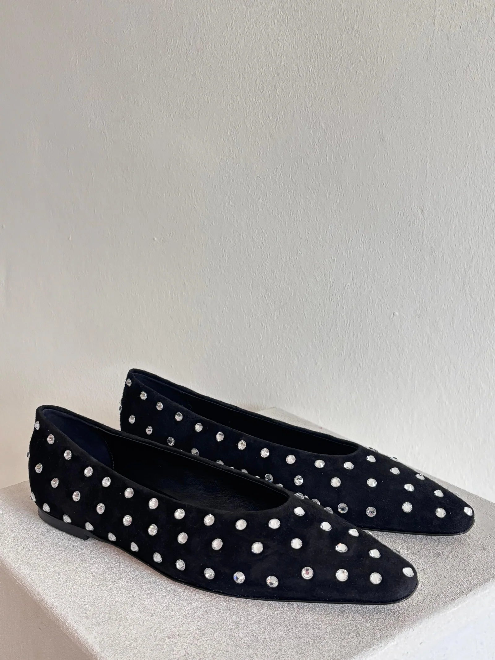 Ballerine daim strass JANE
