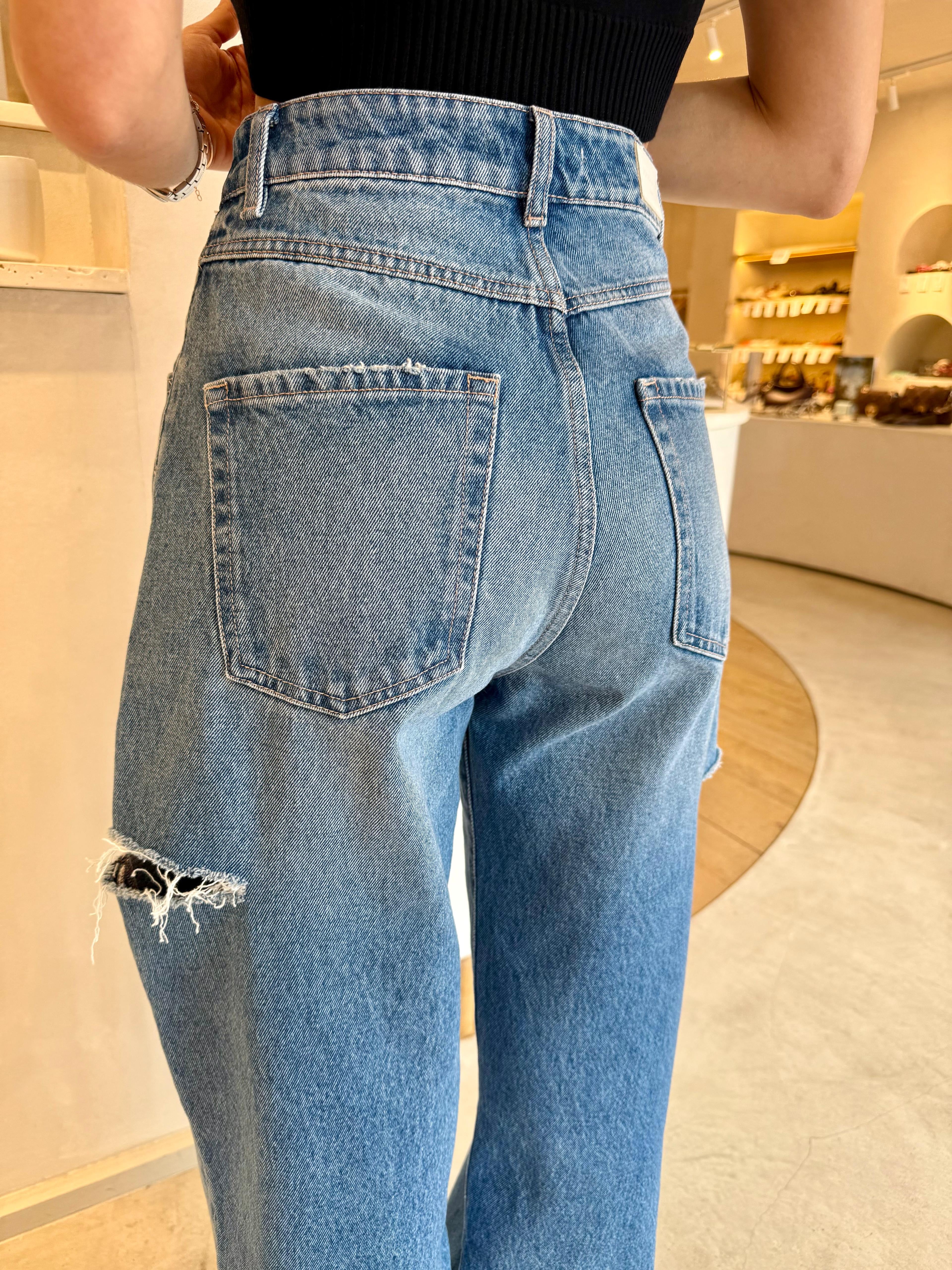 Jeans LARGE POPPY AVEC OUVERTURES