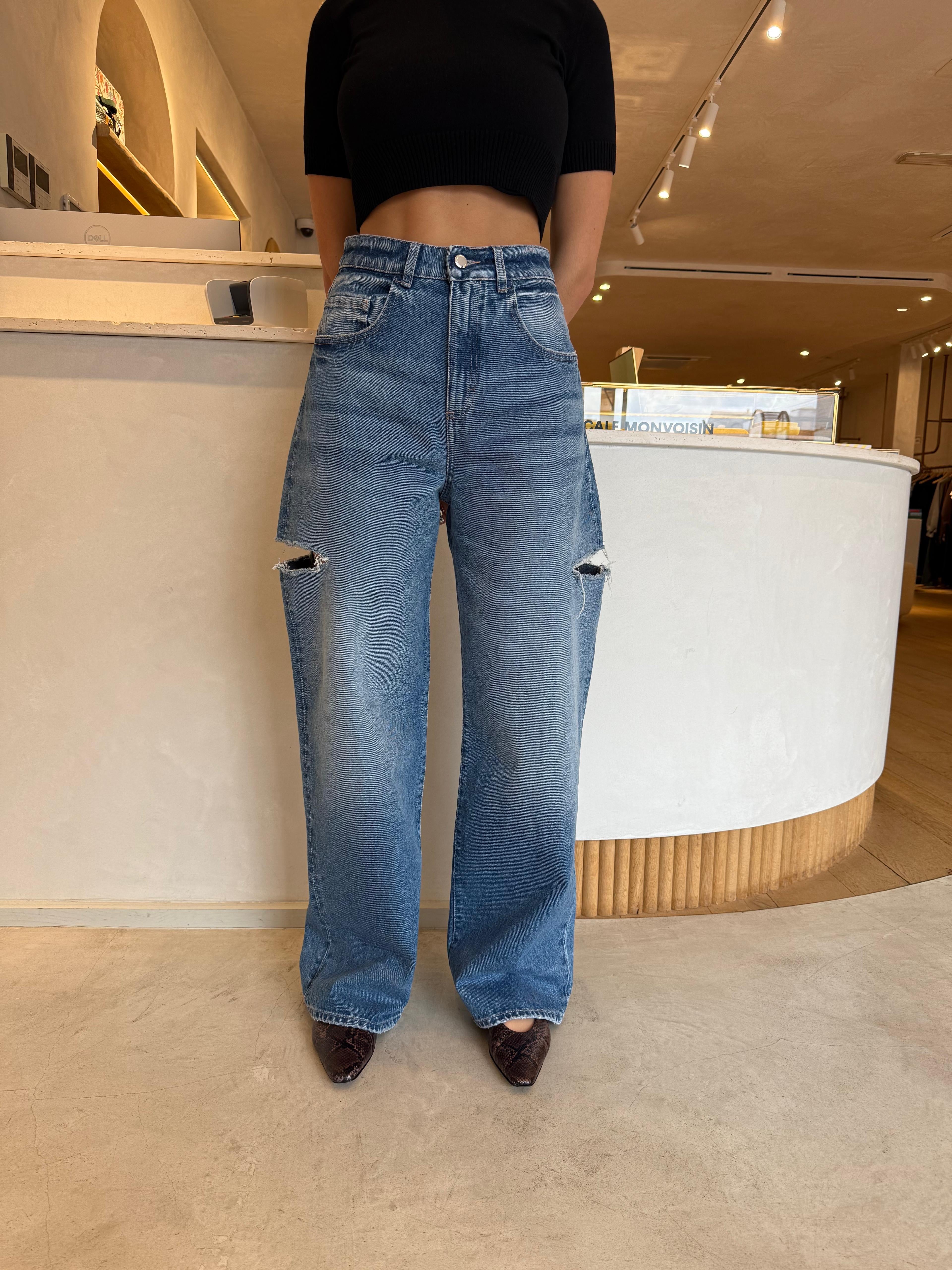 Jeans LARGE POPPY AVEC OUVERTURES