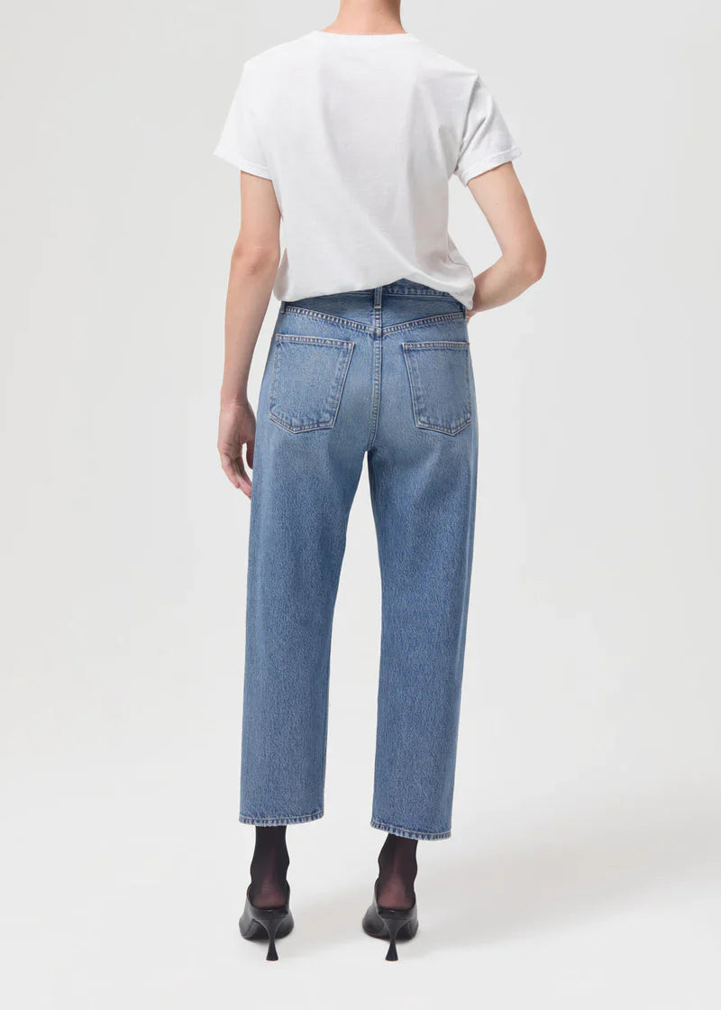 90'S Crop Loose Straight Jeans 