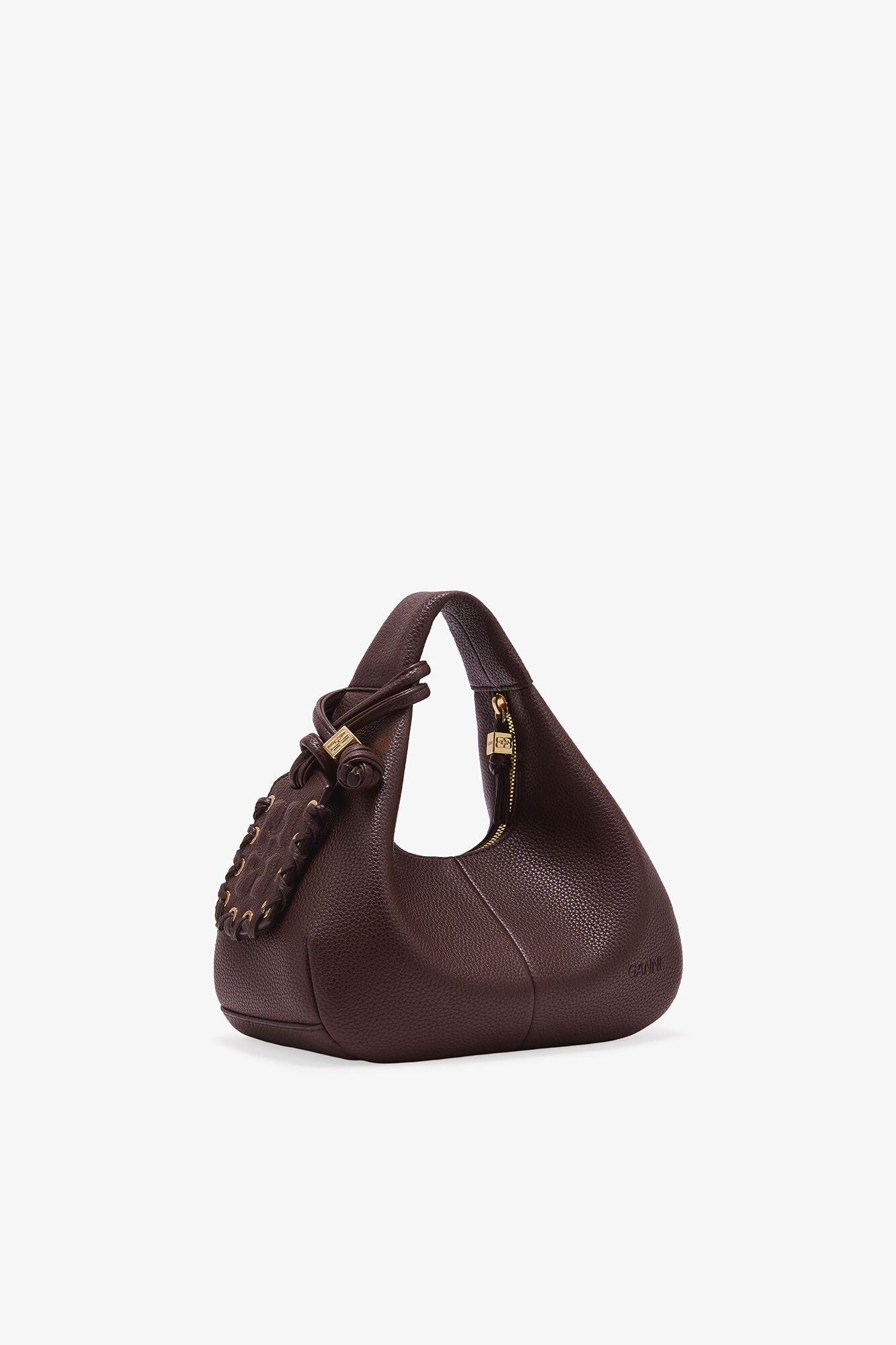 Sac Hobo Mini Grainé Coffee