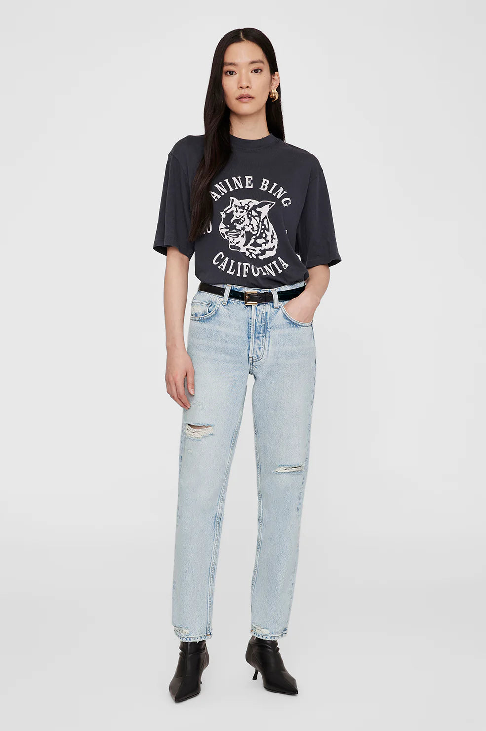 T-shirt Collegiate Leopard