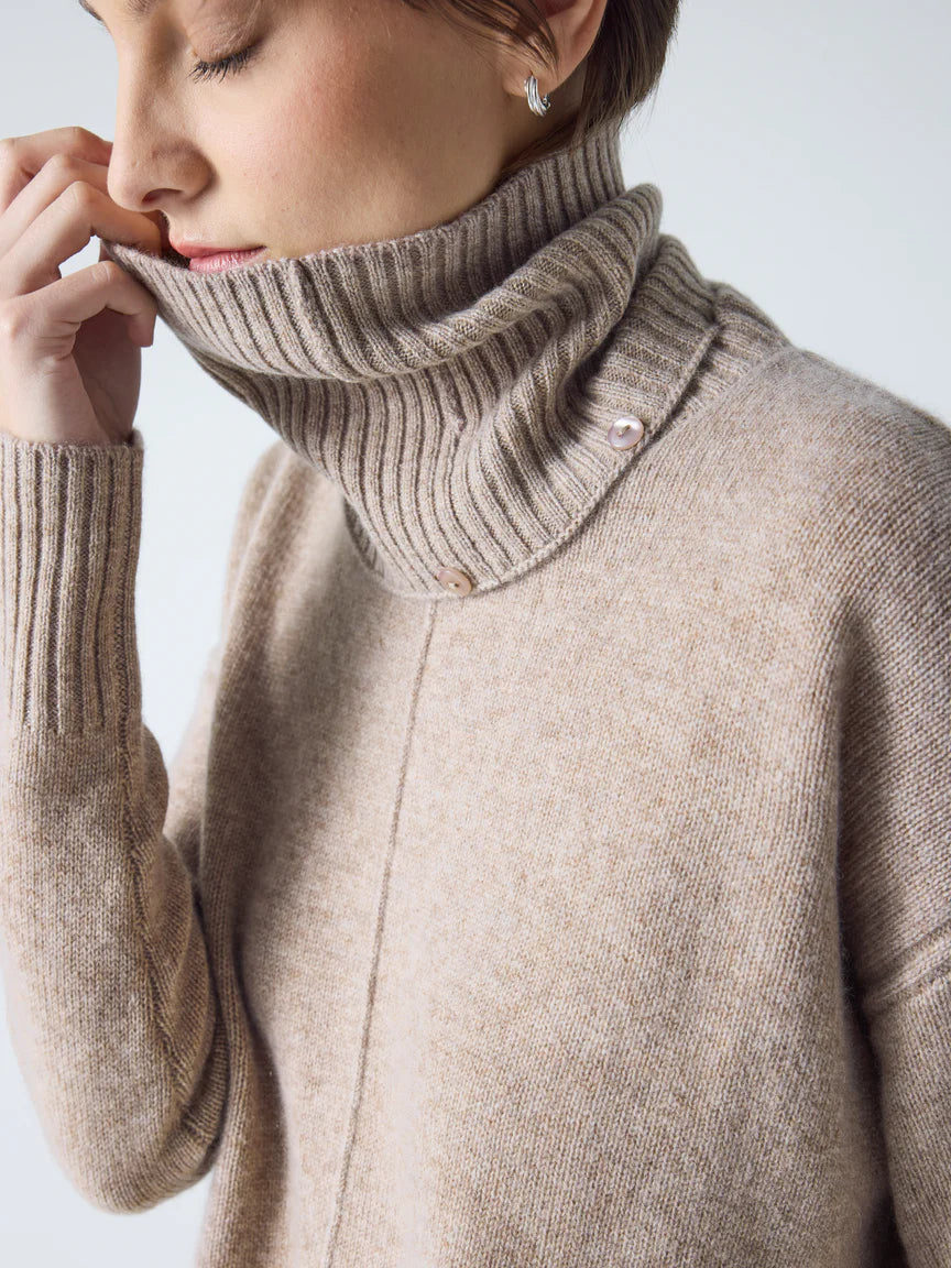 Pull col roulé amovible CANDACE