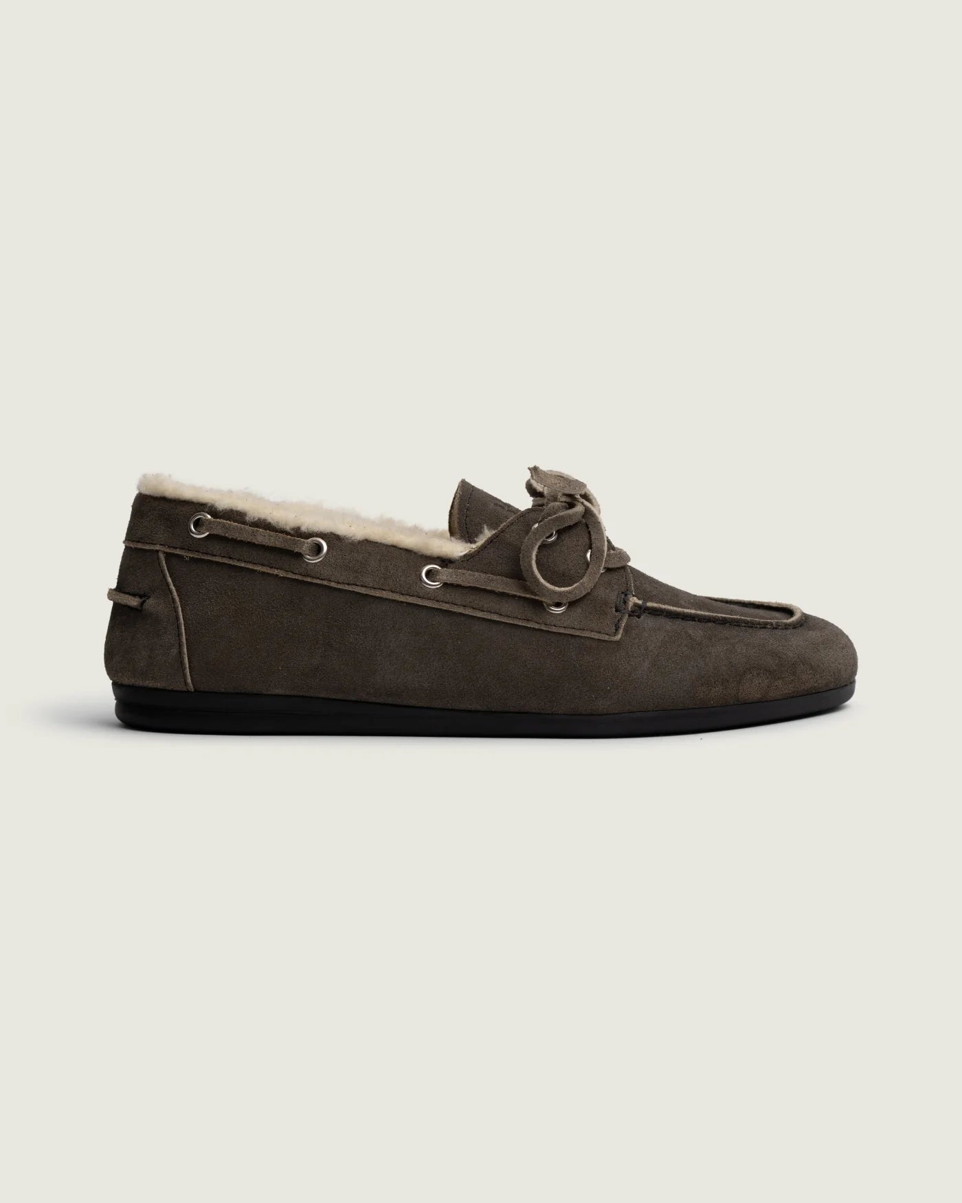 Mocassins suède fourrure