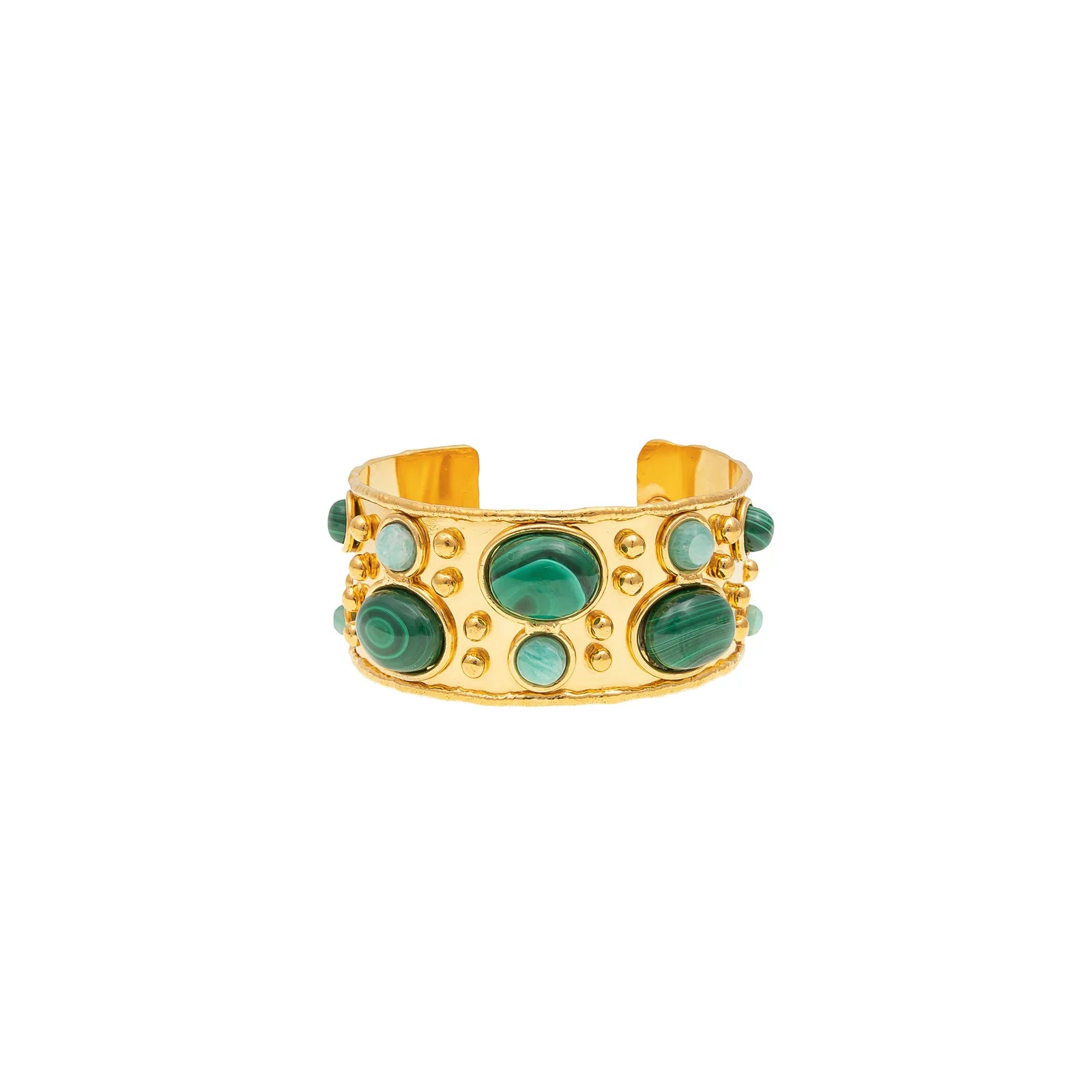 Manchette Byzantine Malachite/Amazonite