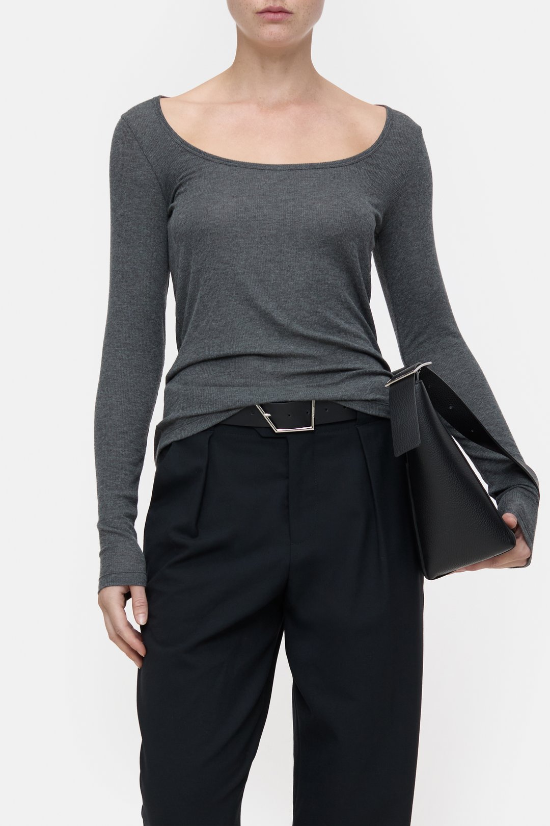 Cashmere blend long sleeve t-shirt