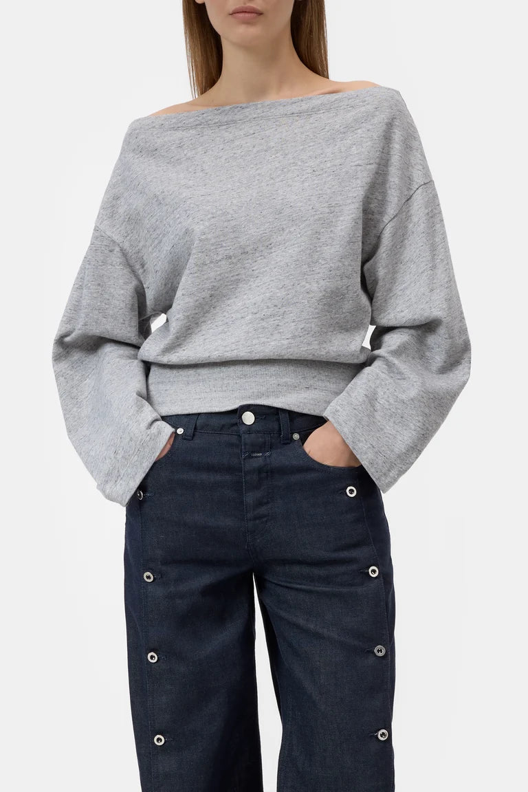 Sweat off-shoulder