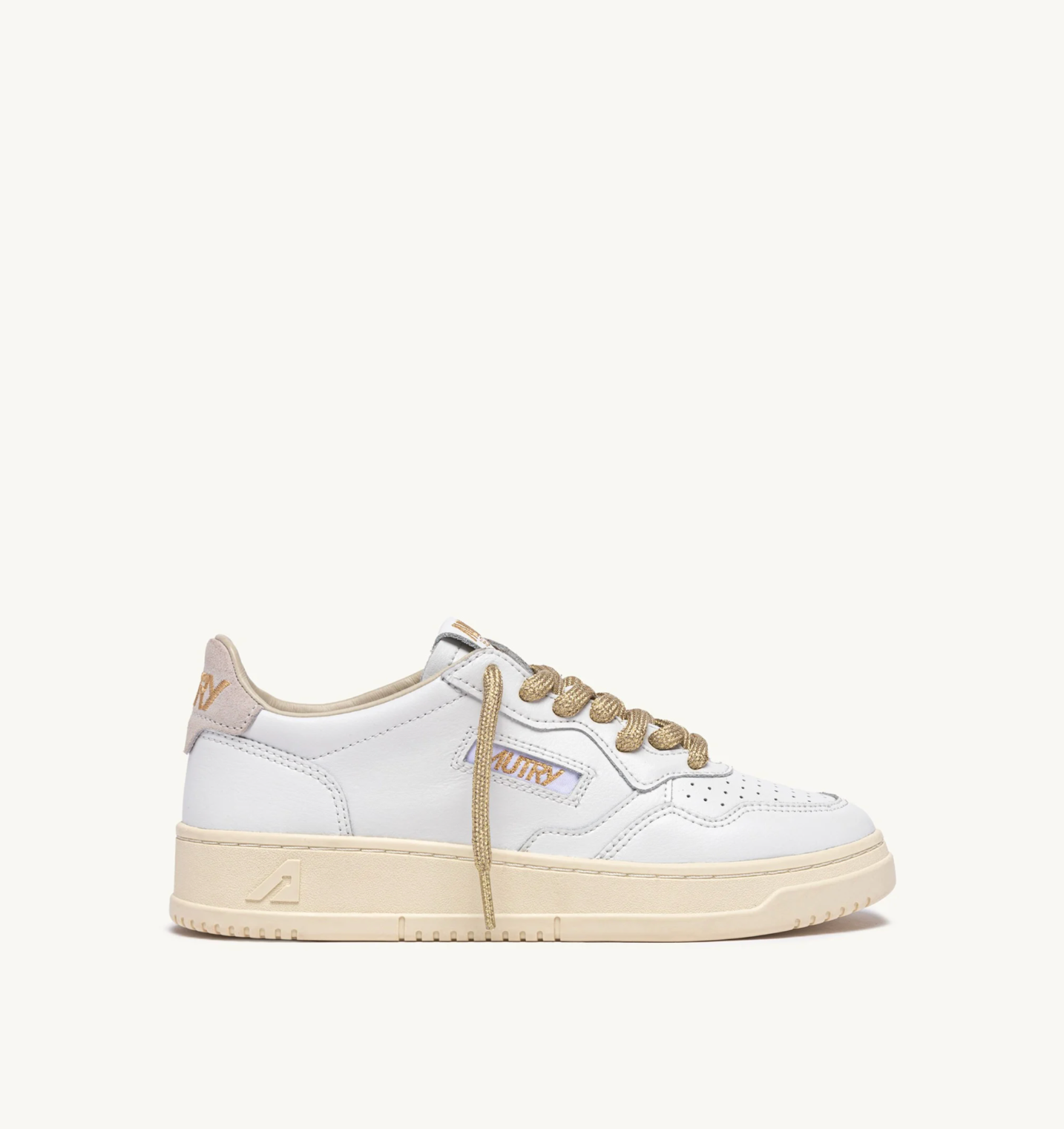 Baskets Medalist Low lacets doré