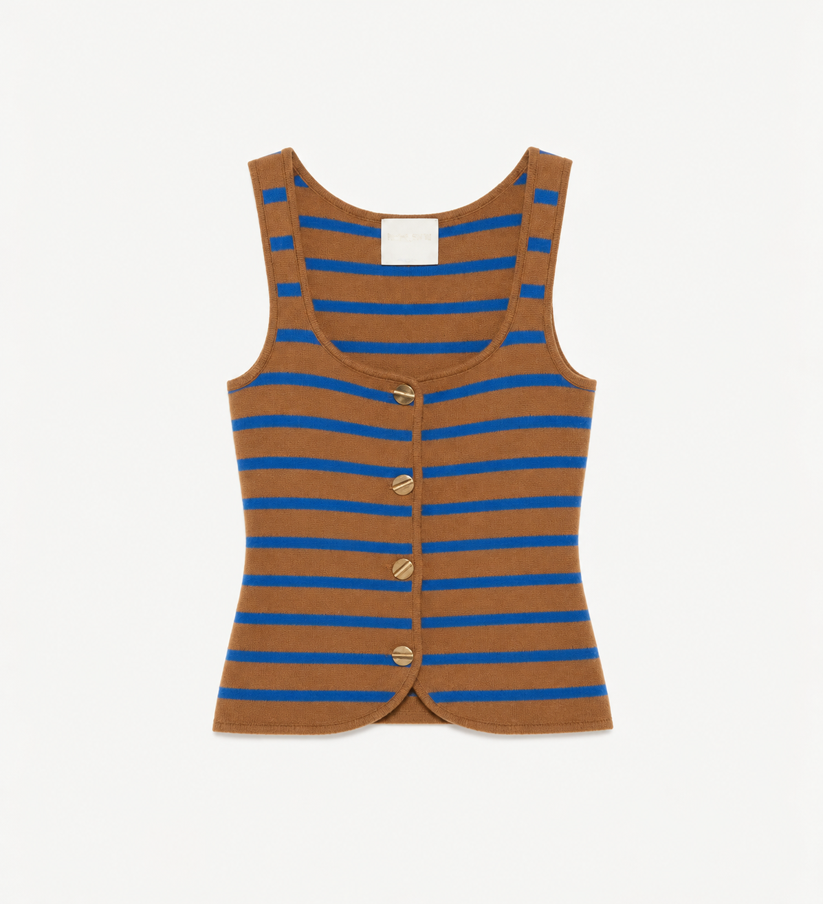 Striped sleeveless top