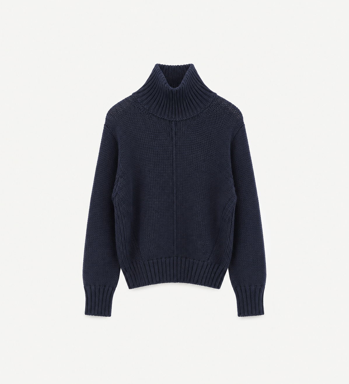 Pull col roulé