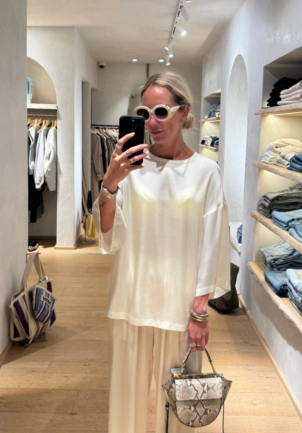 T-shirt Silk Satin