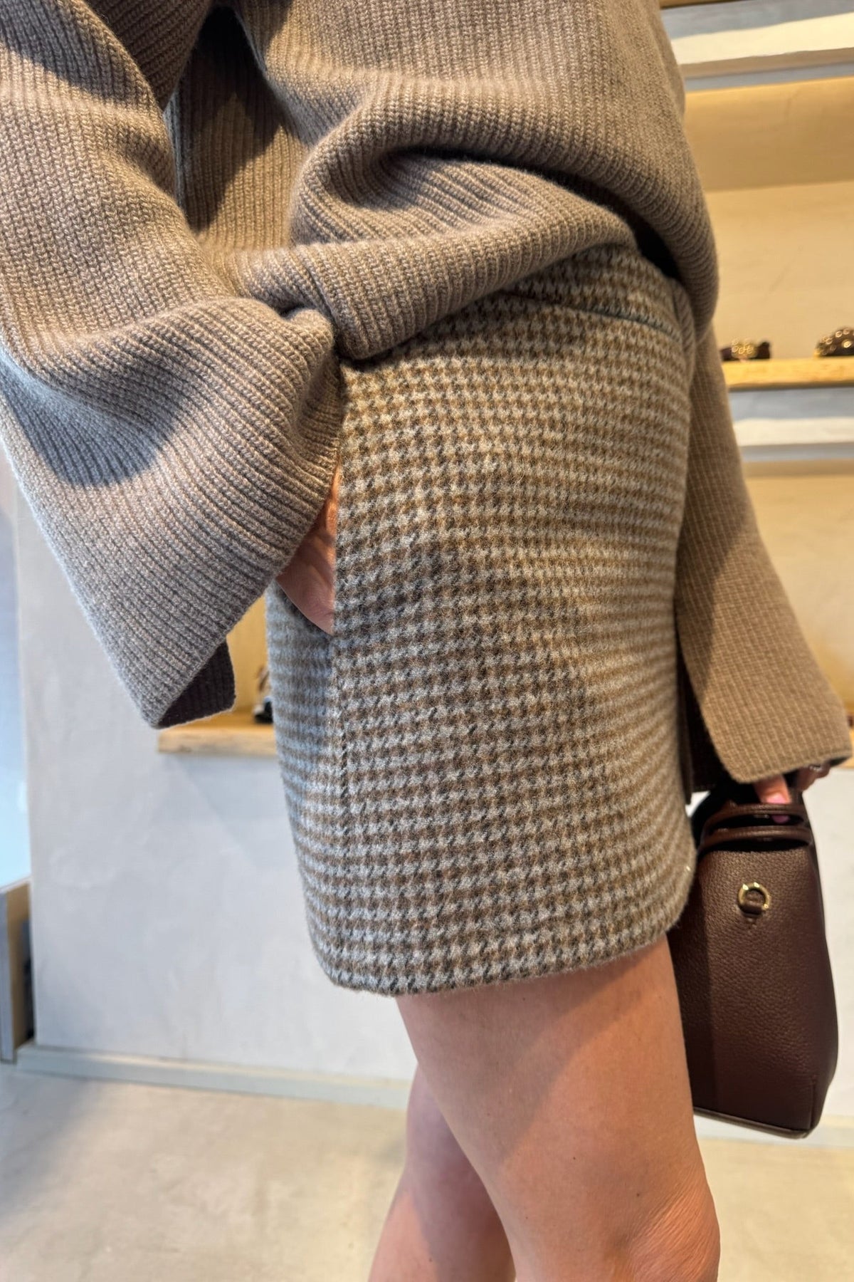 Jupe à carreaux Grigio