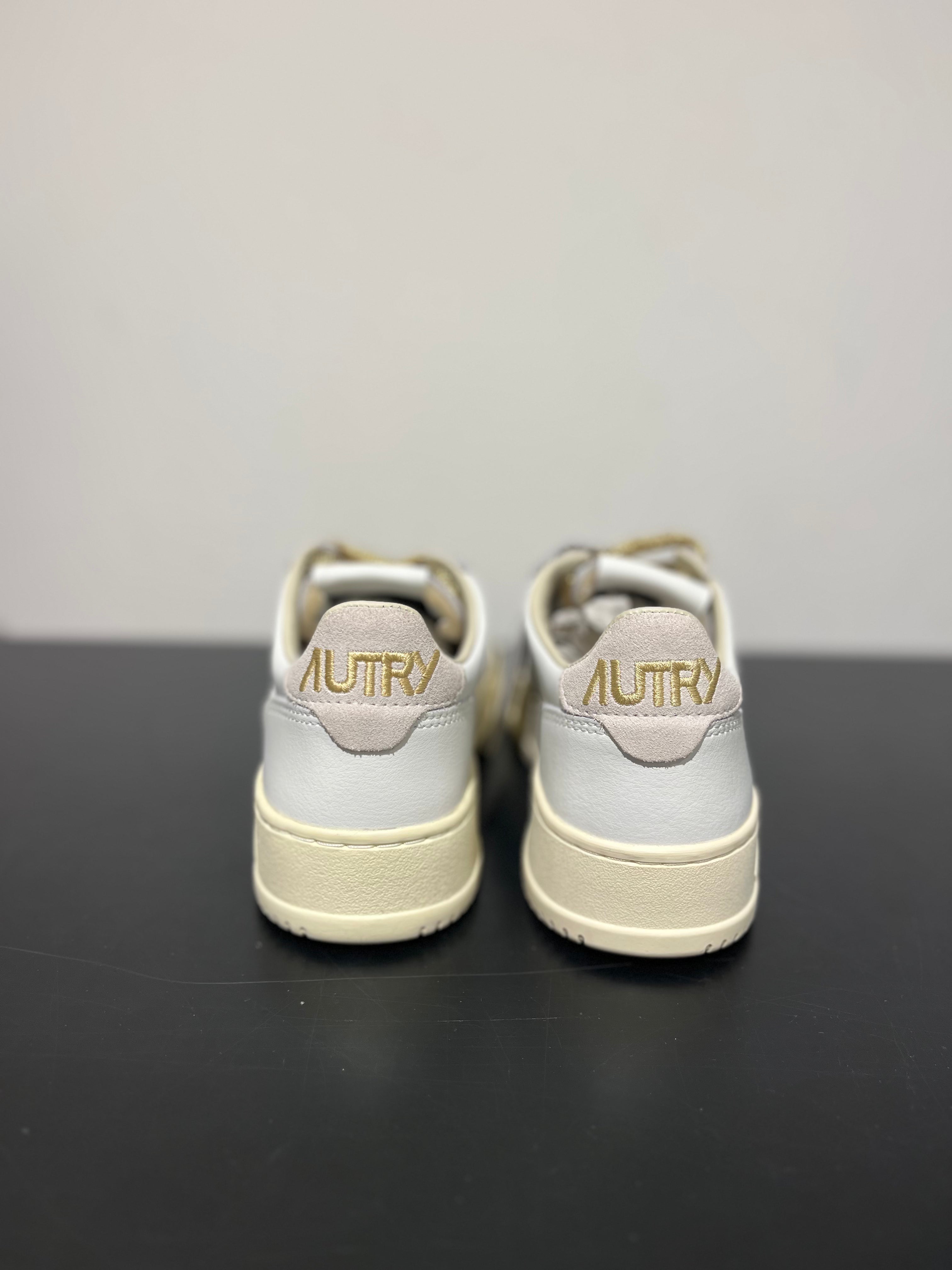 Baskets Medalist Low lacets doré