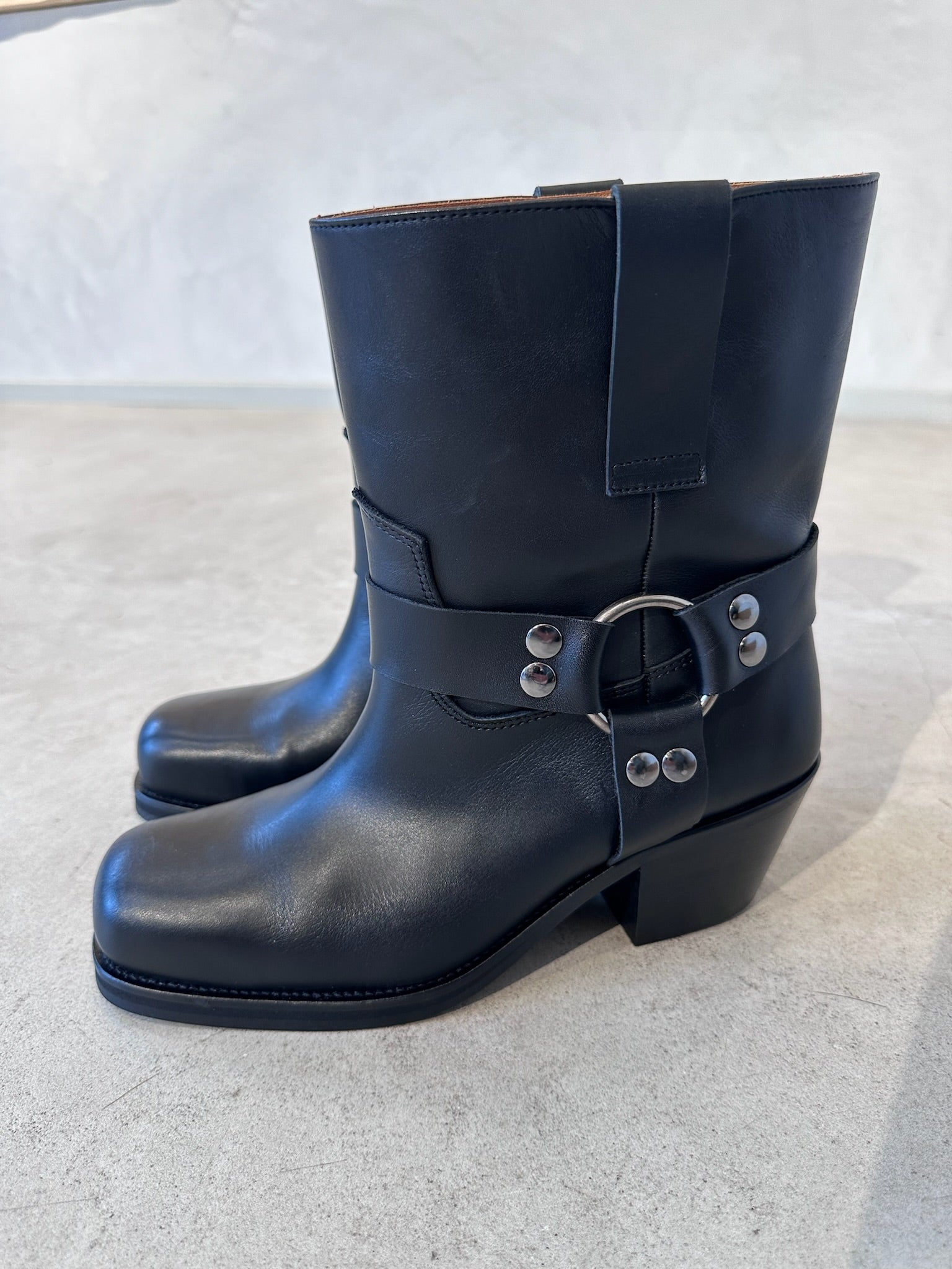 Boots cuir biker TENESSE