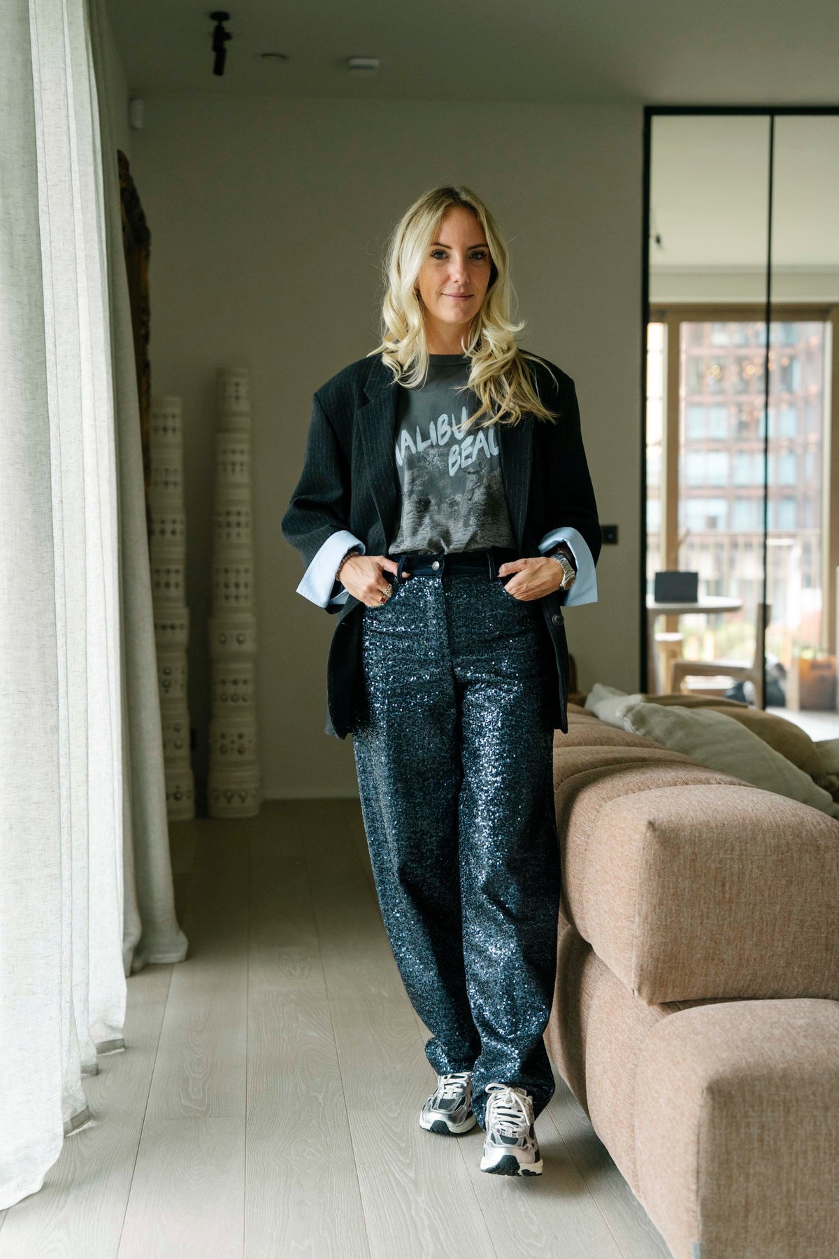 Cargo trousers sage