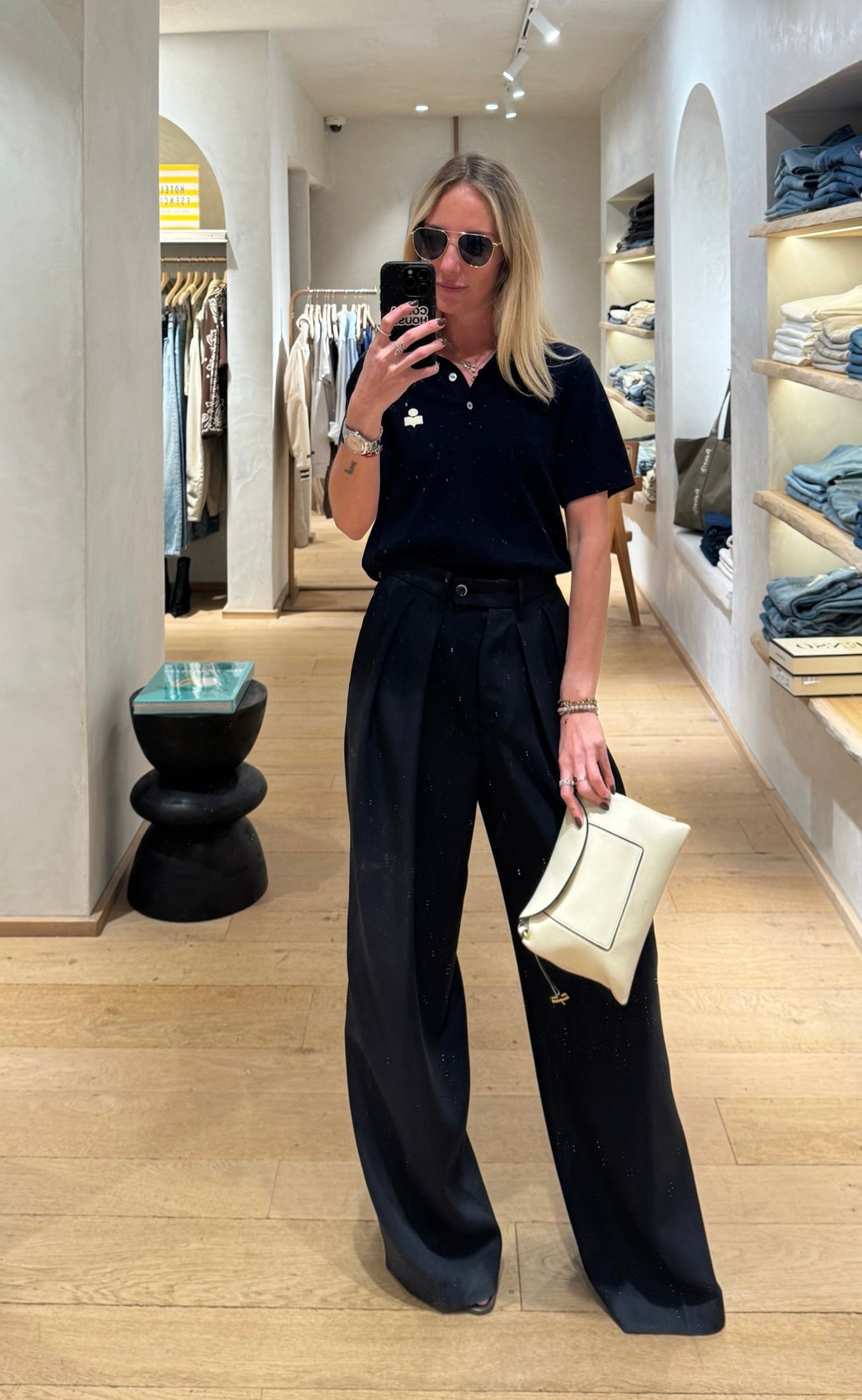 Pantalon Palazzo à pinces