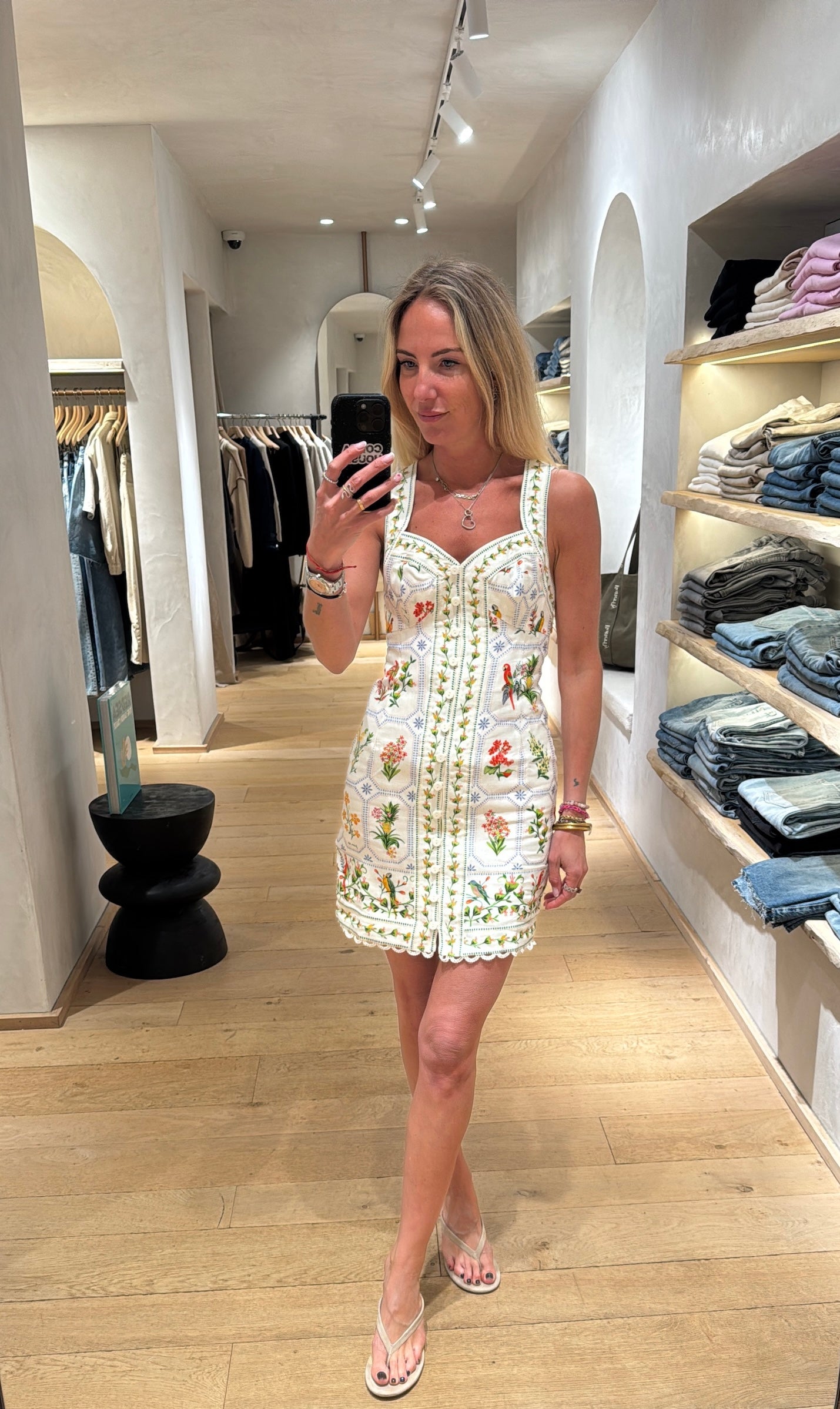 Robe courte tropical