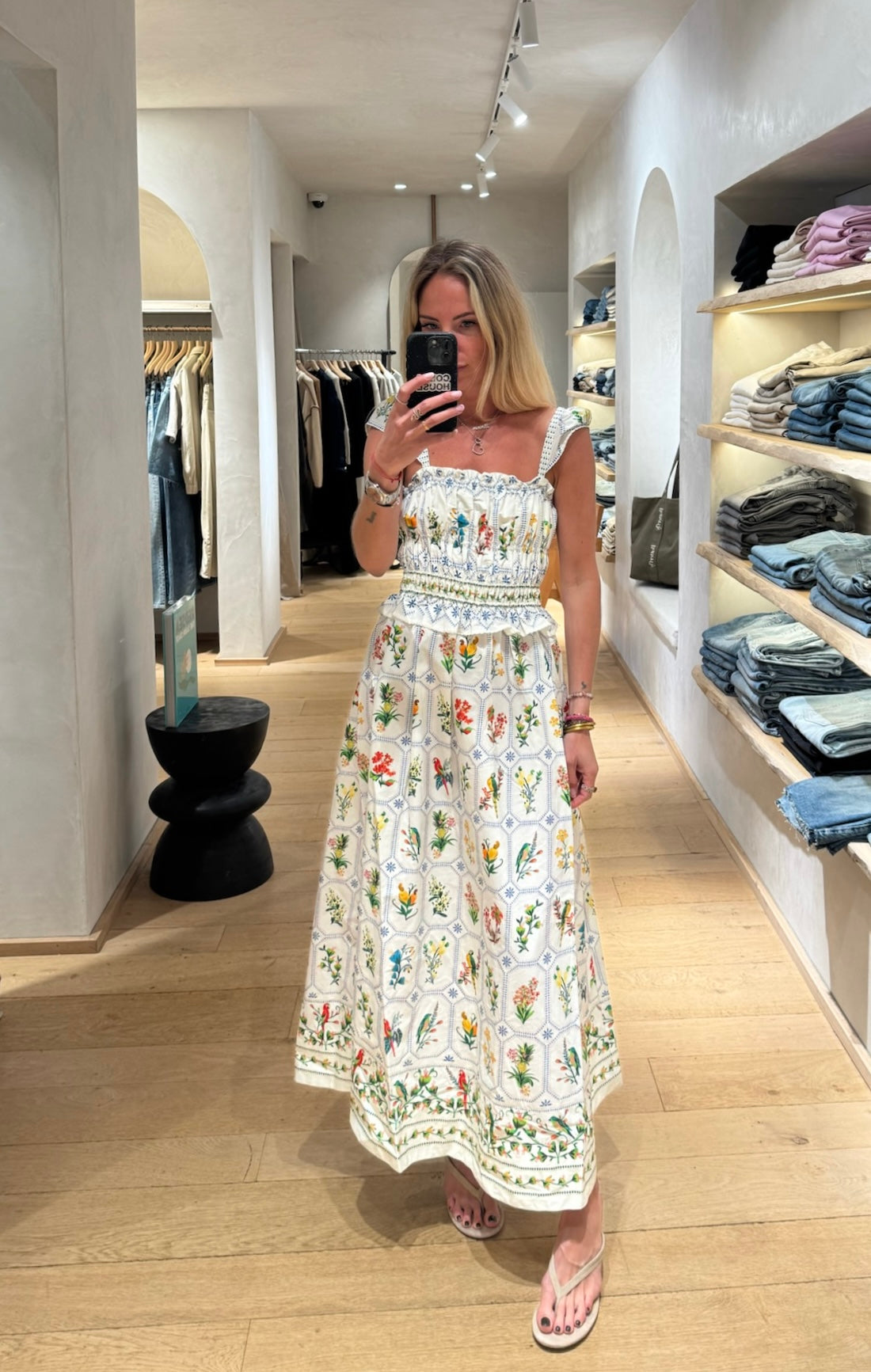 Robe longue Tropical Porcelain