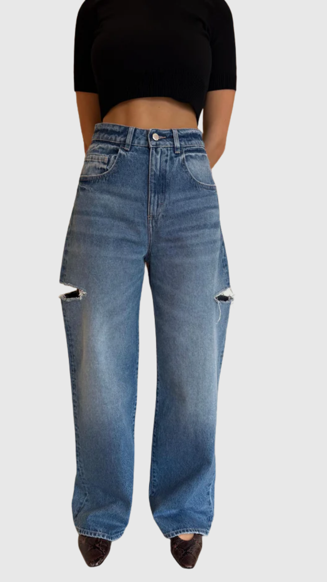 Jeans LARGE POPPY AVEC OUVERTURES