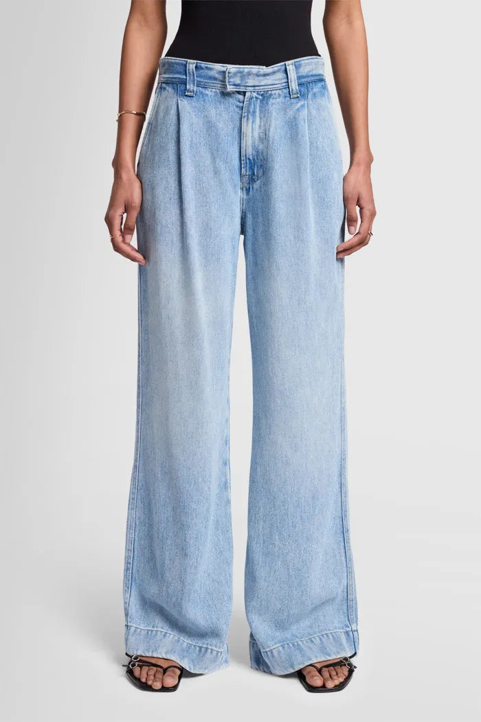 JEANS PLEATED TROUSER ABYSS