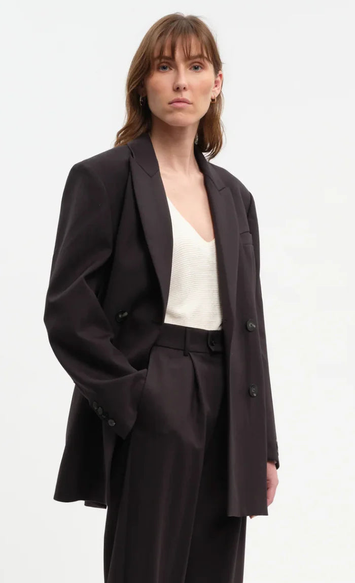 Blazer WILBY chevron noir