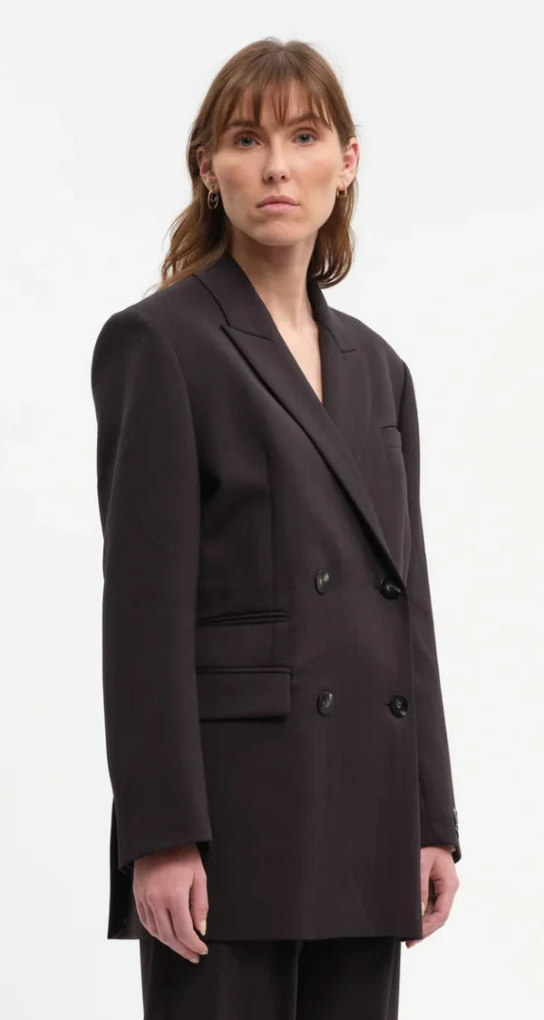 Blazer WILBY chevron noir
