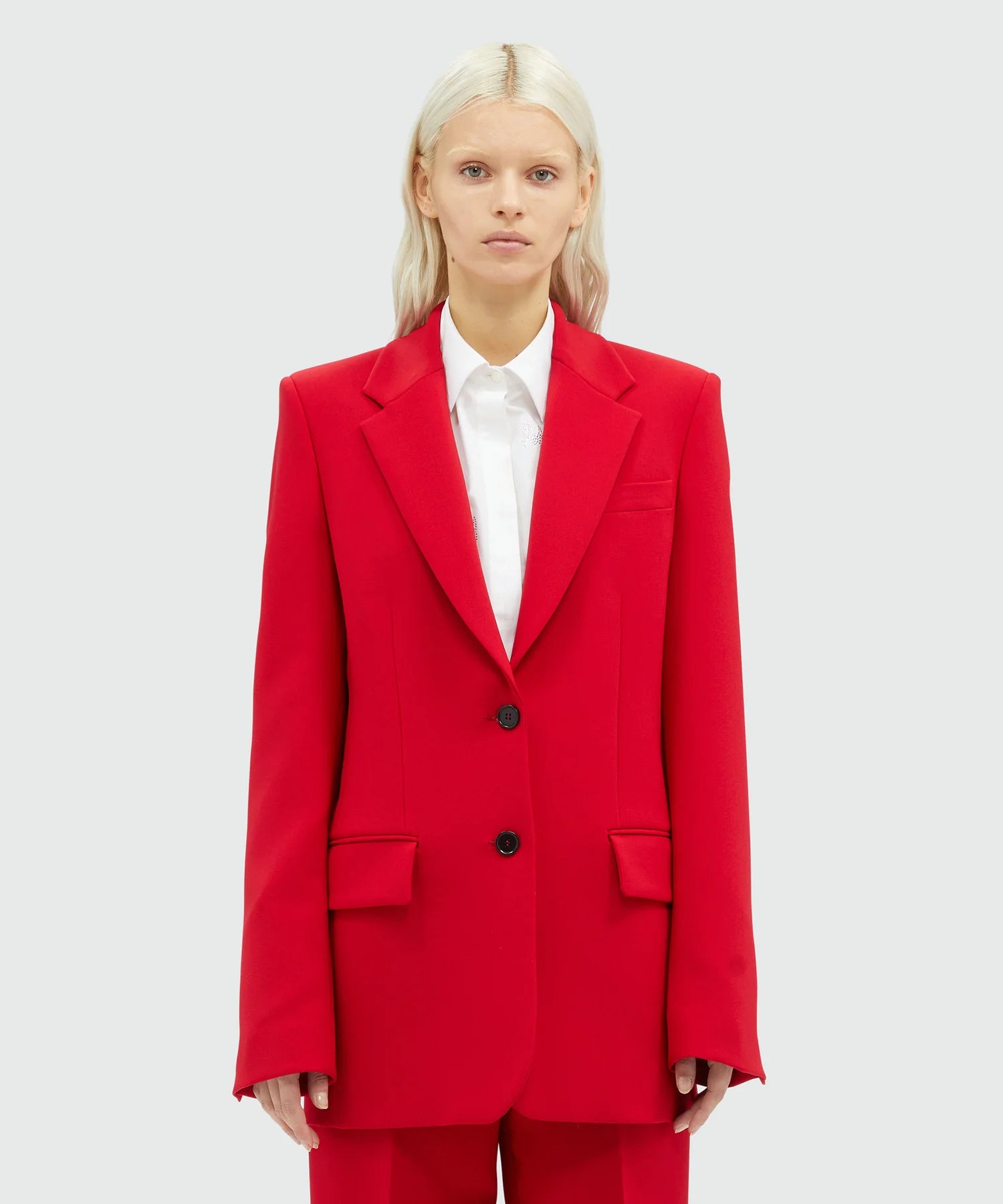 Blazer rouge en viscose