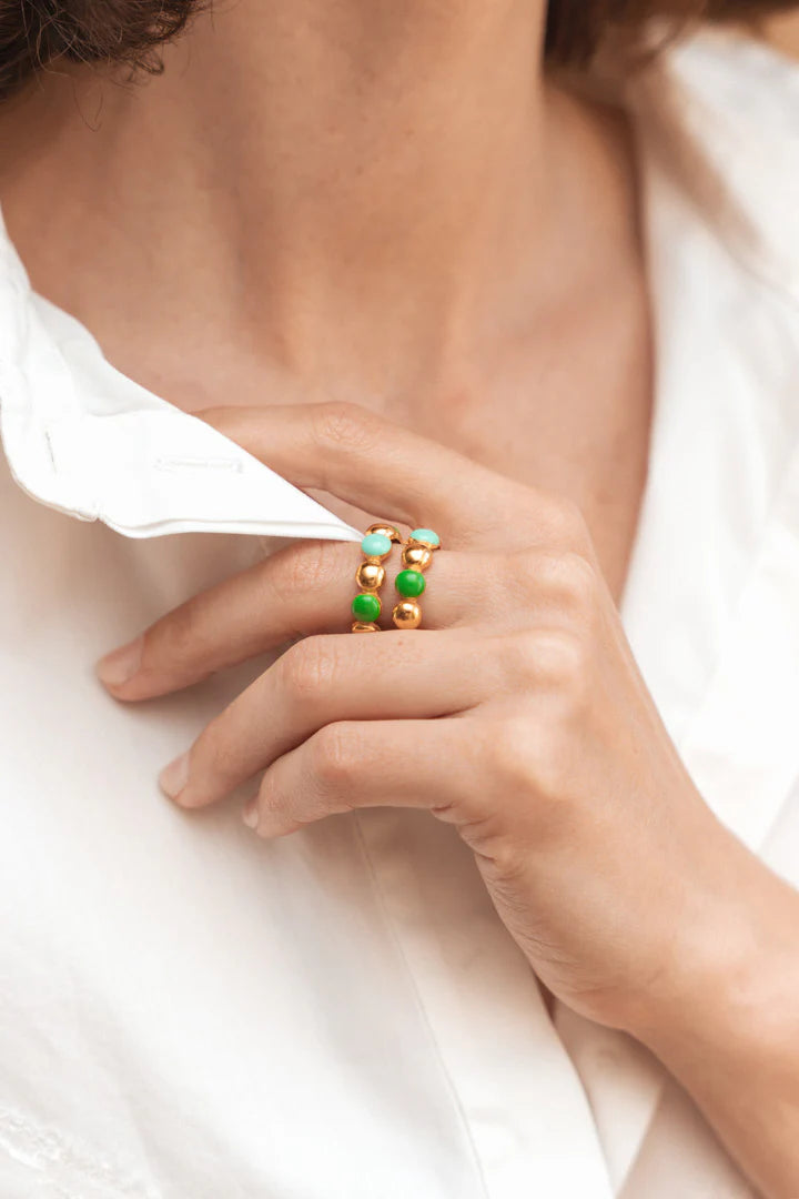 Bague Dots double