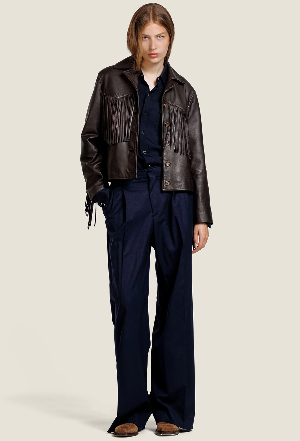 Veste W876 franges