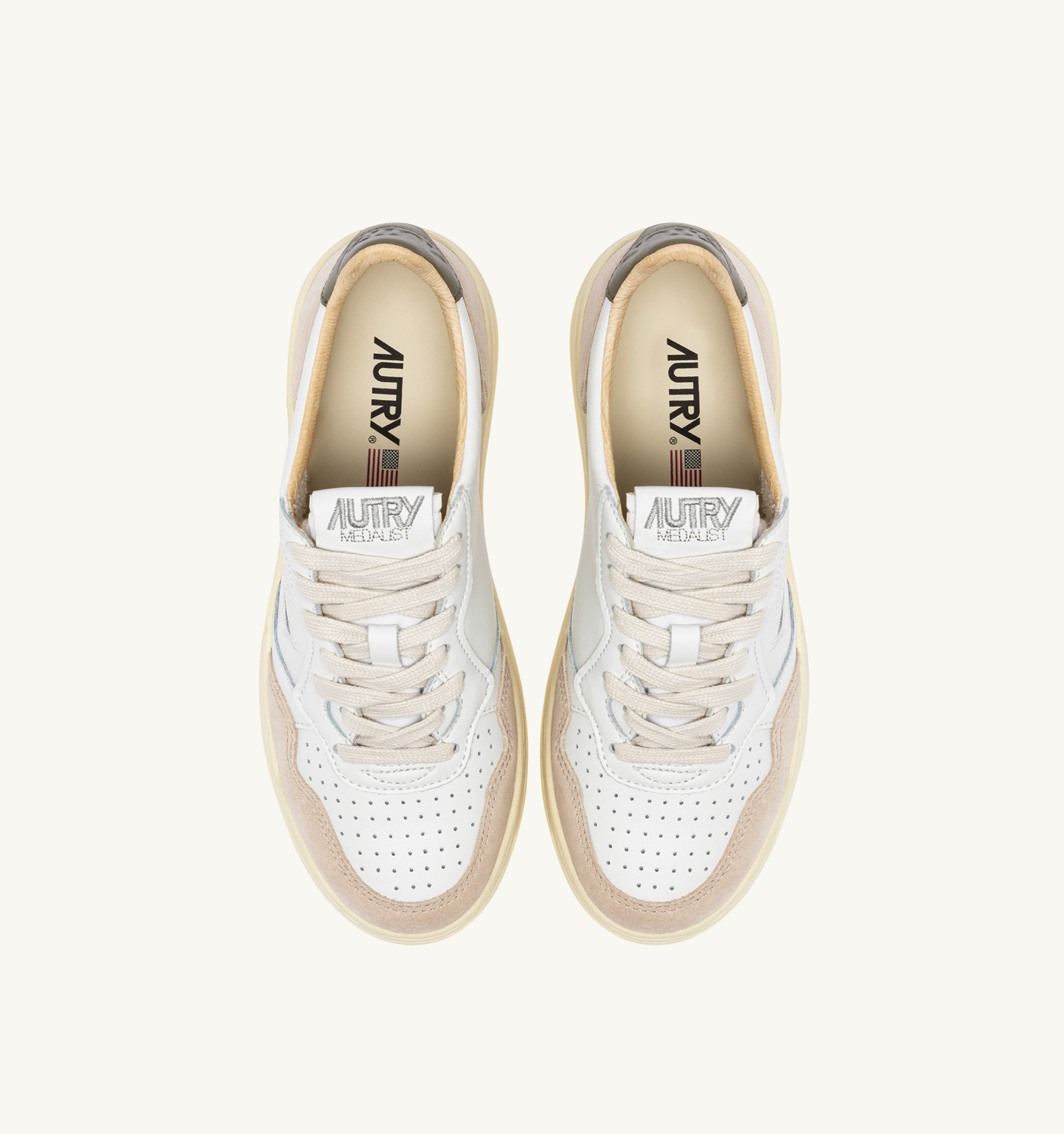 Medalist Low beige and khaki sneaker 