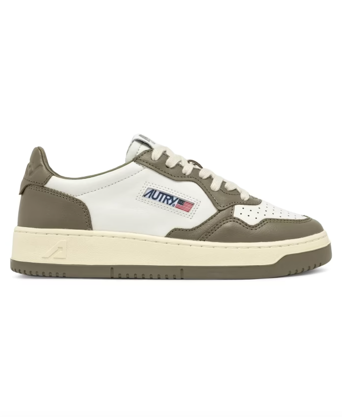 Baskets Medalist Low CUIR BLANC ET COVERT GREEN