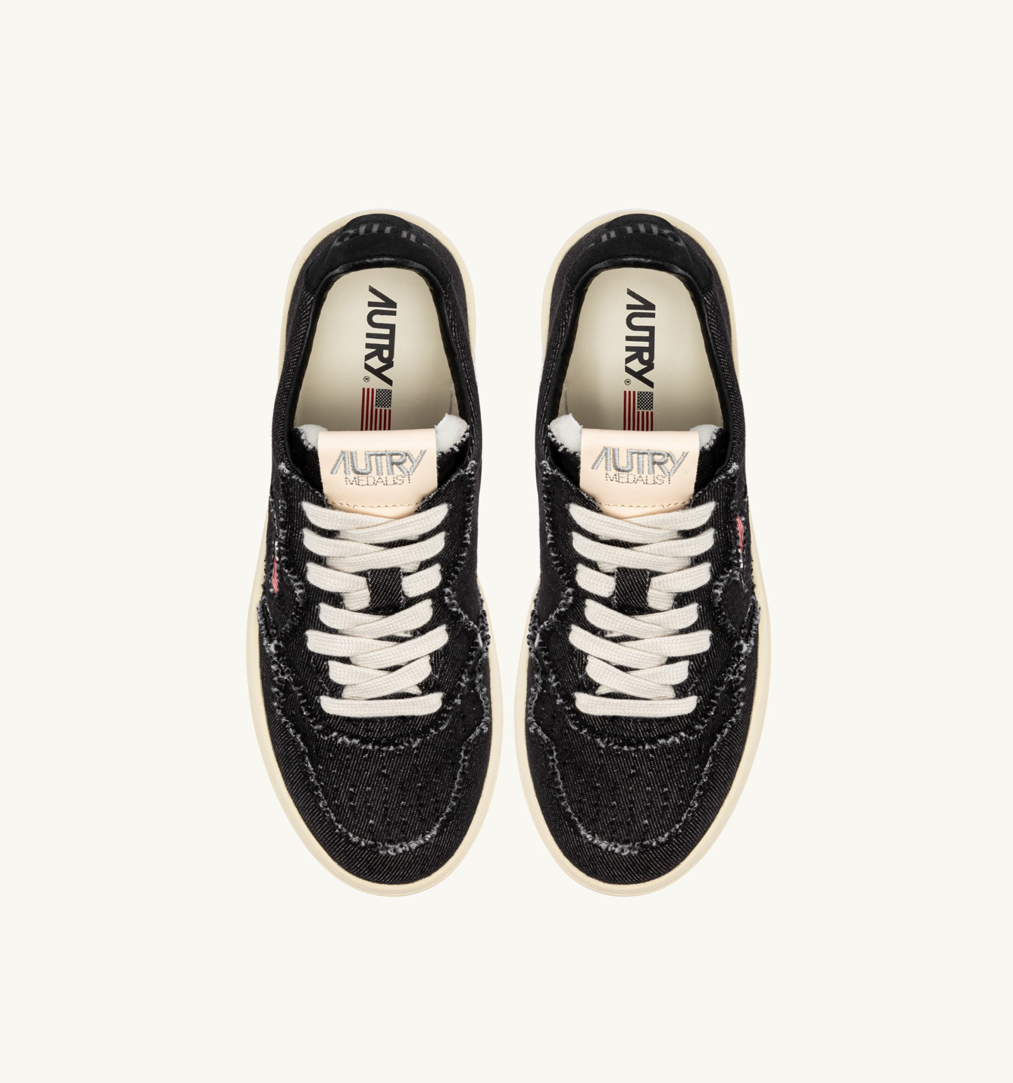 Medalist Low denim black sneakers