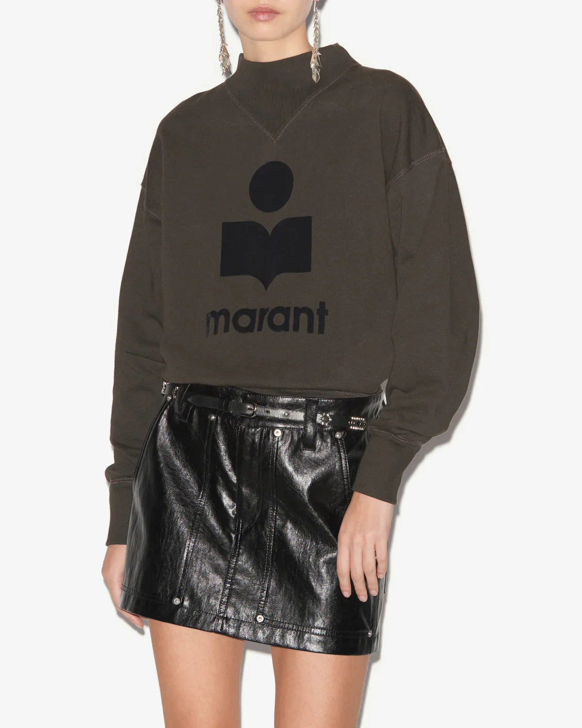 Sweatshirt col montant MOBY