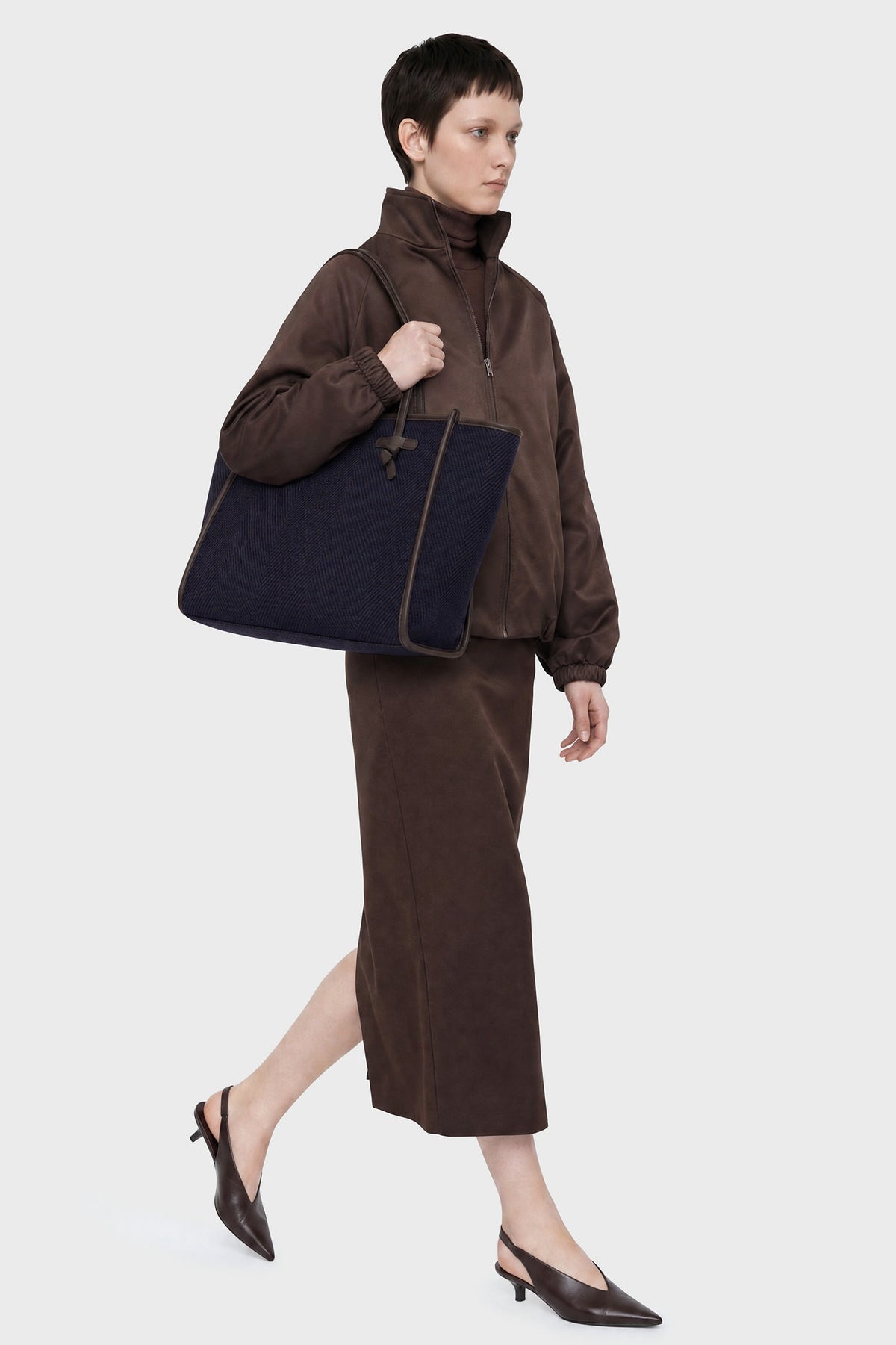 Cabas Marcella laine chevrons Gianni Chiarini