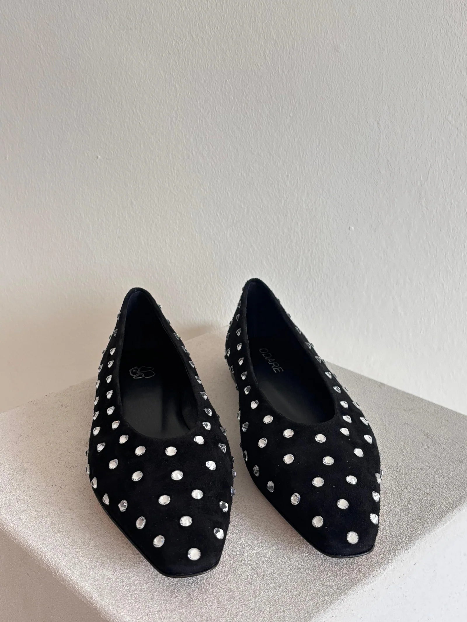 Ballerine daim strass JANE