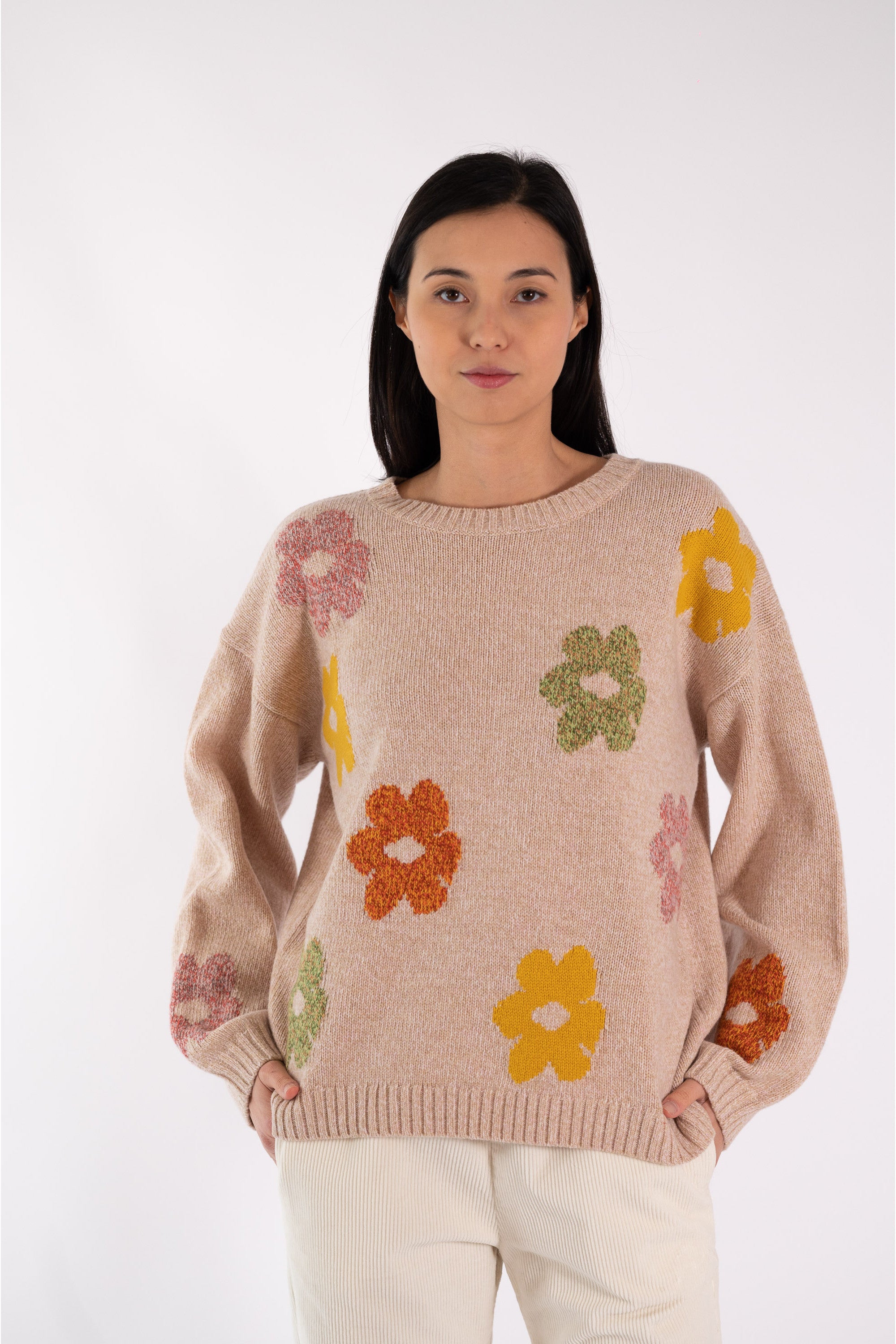 EMMA flower wool sweater