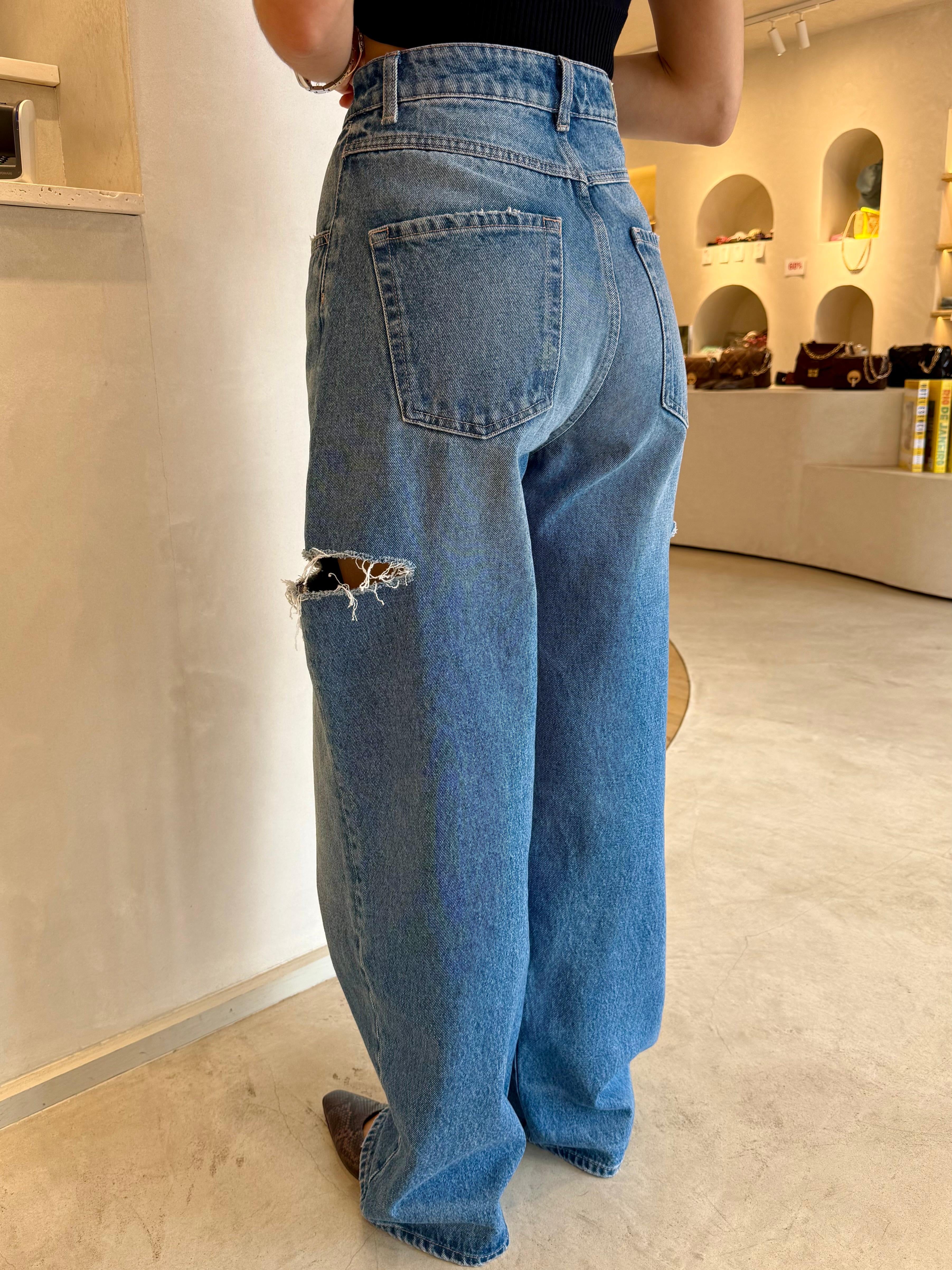 Jeans LARGE POPPY AVEC OUVERTURES