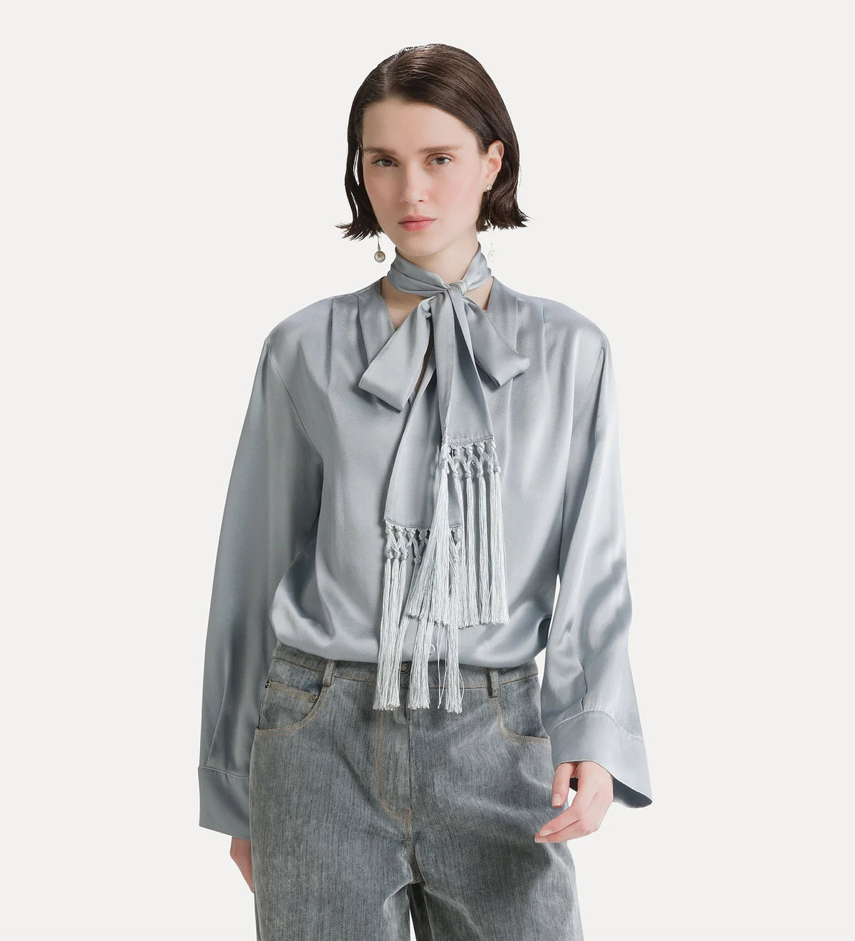 Chemise avec écharpe
