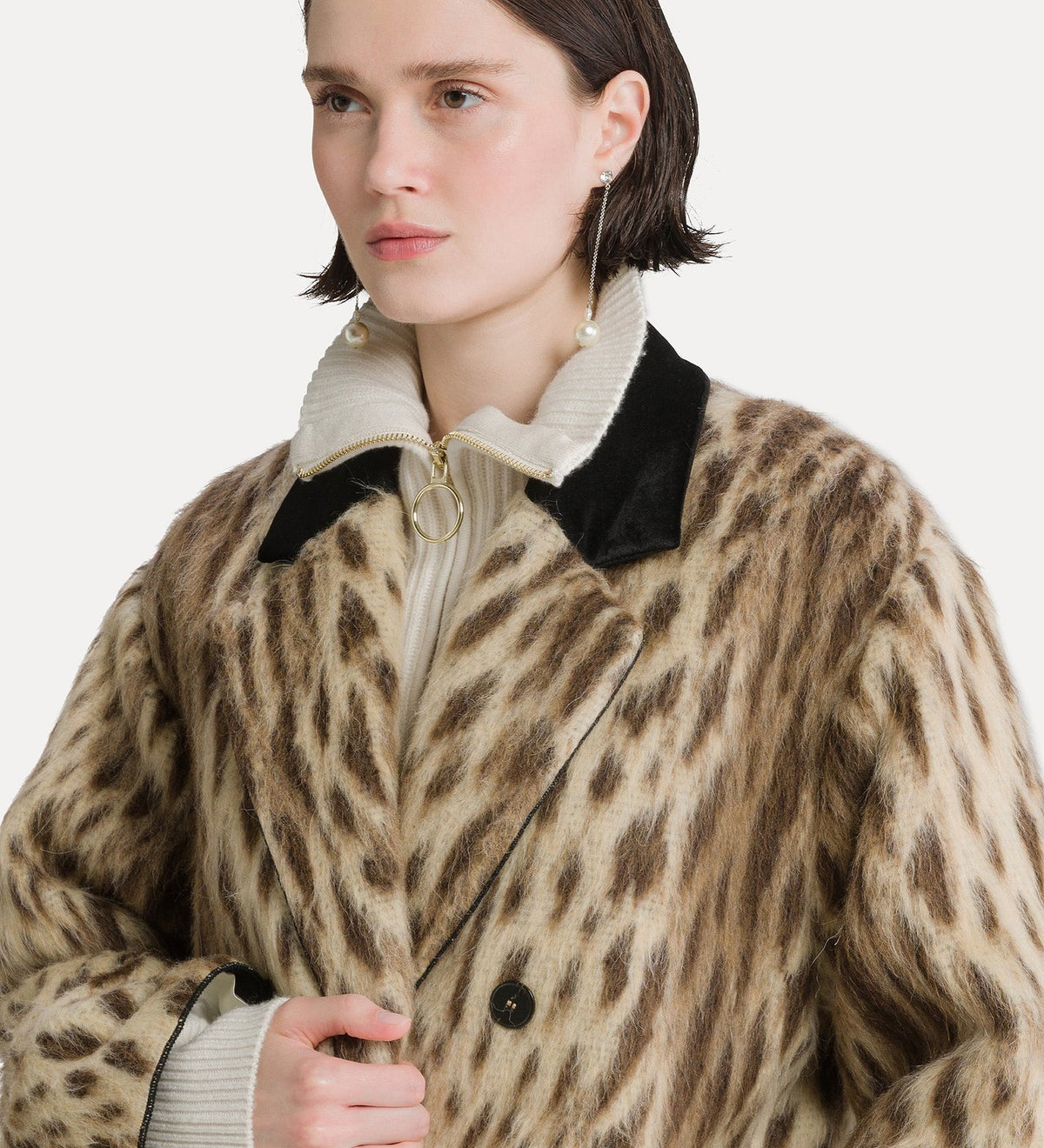 Veste Royal leopard jacquard