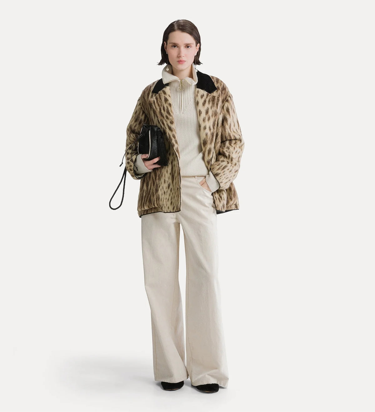 Veste Royal leopard jacquard