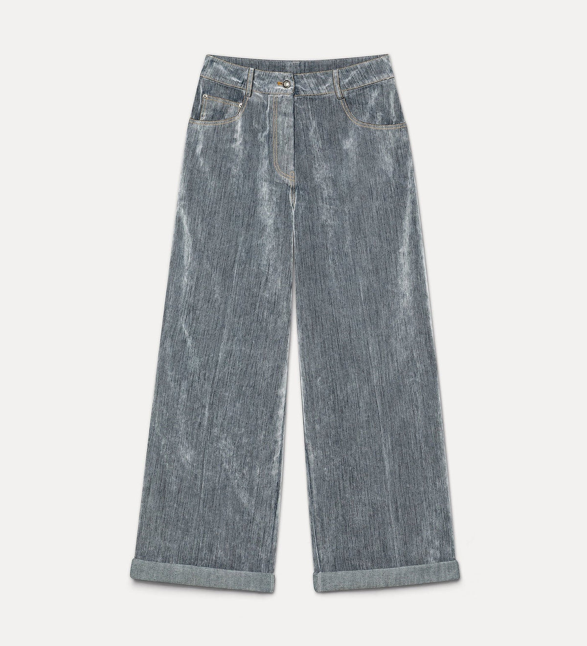Pantalon flock denim
