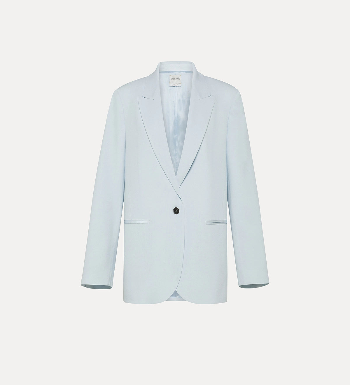 Blazer satin bleu ciel