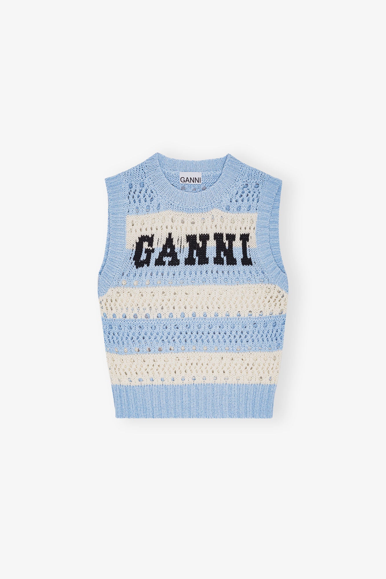 Pull sans manches ligné GANNI