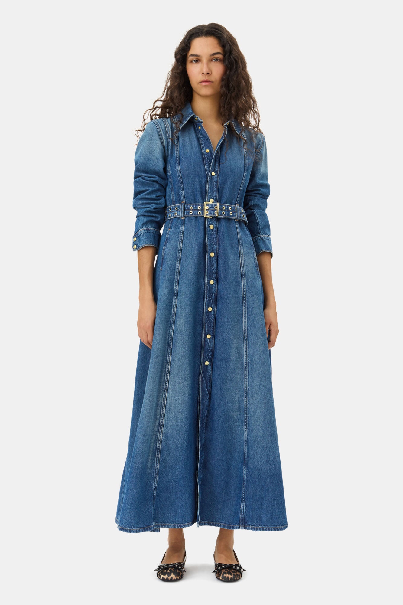 Robe maxi Denim GANNI