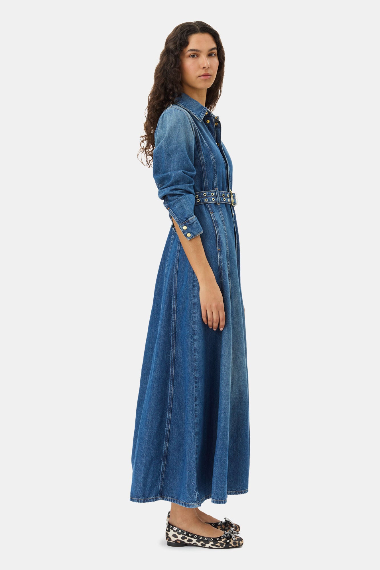 Robe maxi Denim GANNI